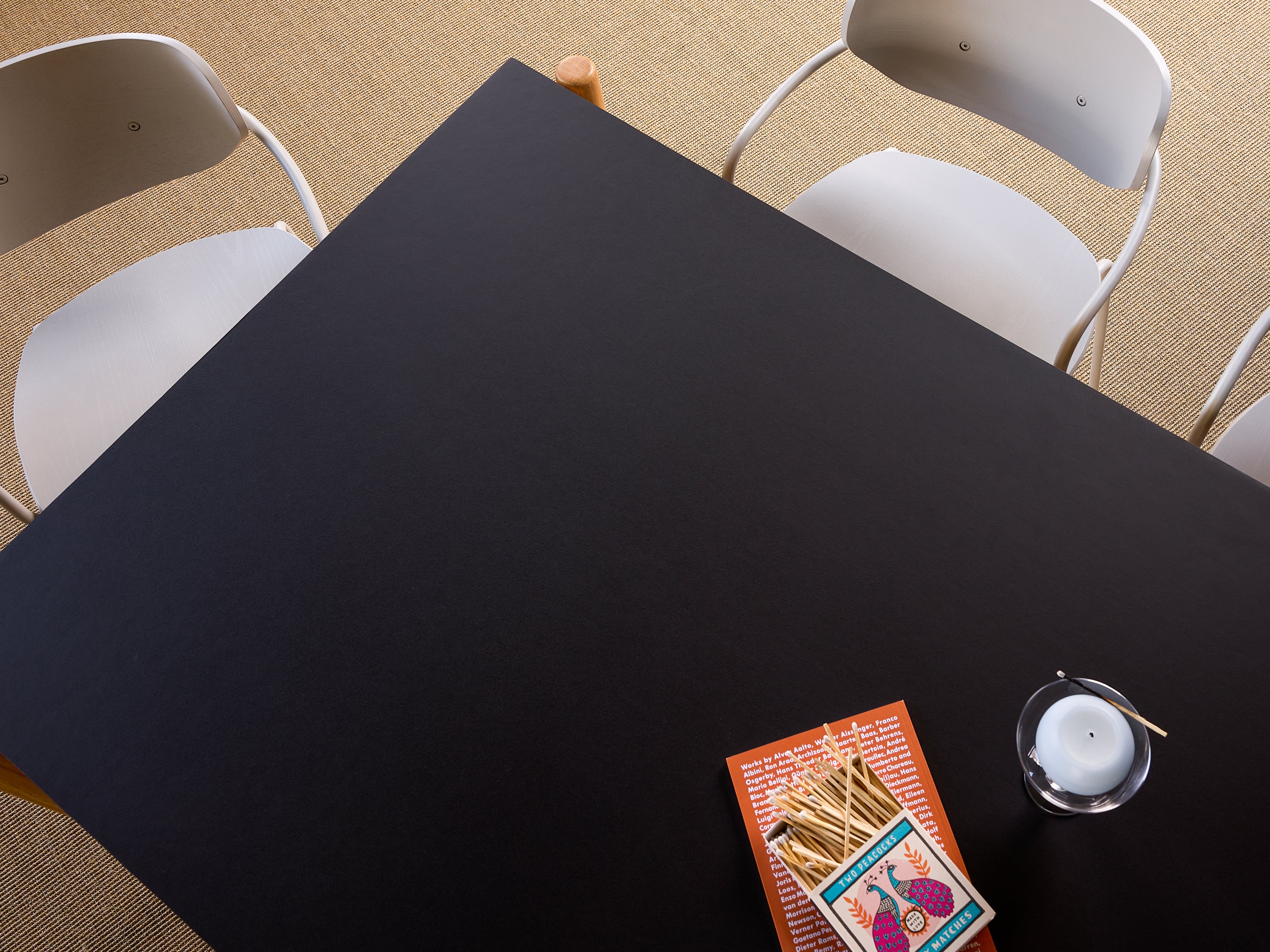 Oblique Esstisch rechteckig schwarz - 190x107xh75cm