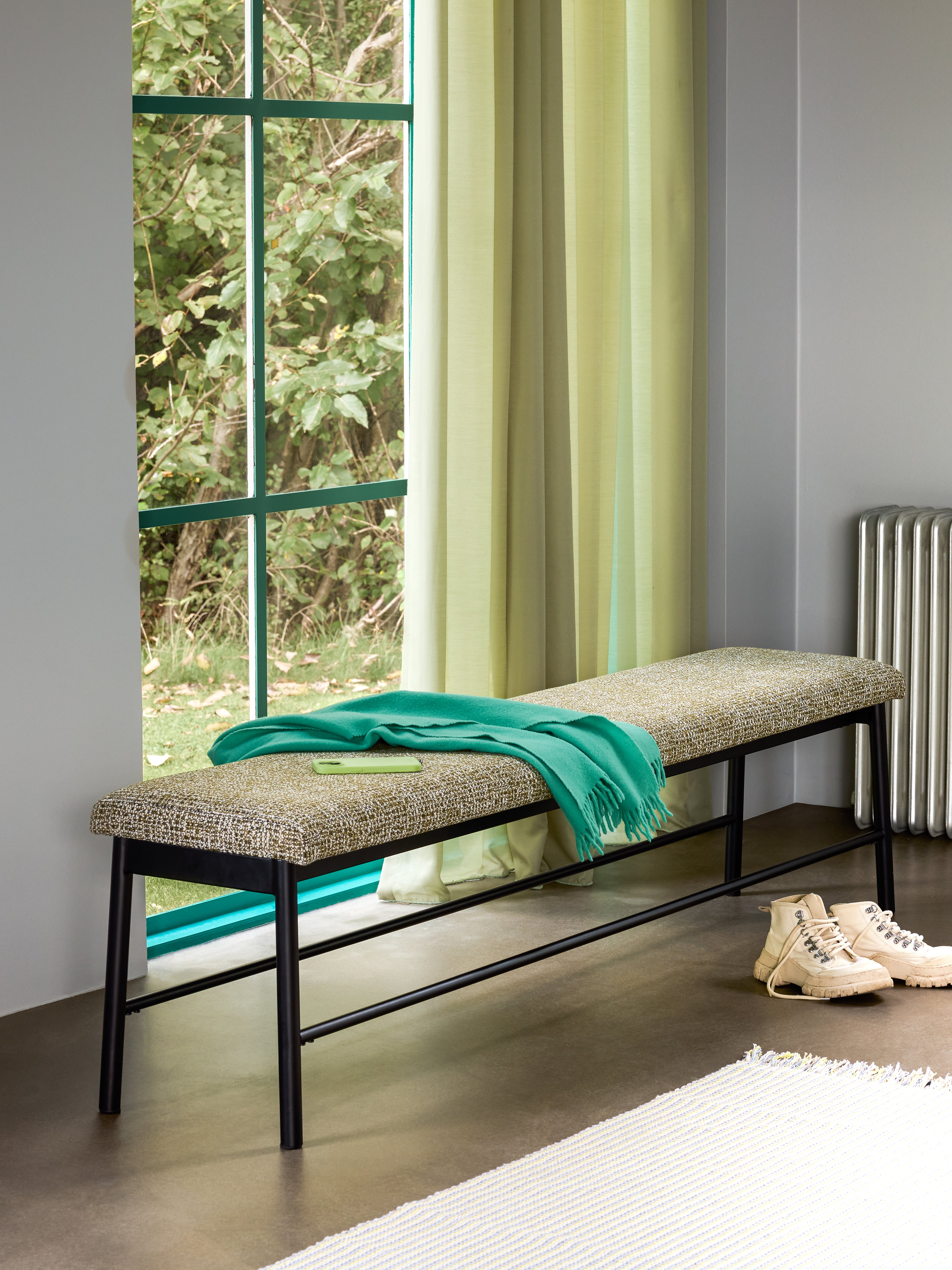 Lange Bank Hellgrün - 182x38xh46cm