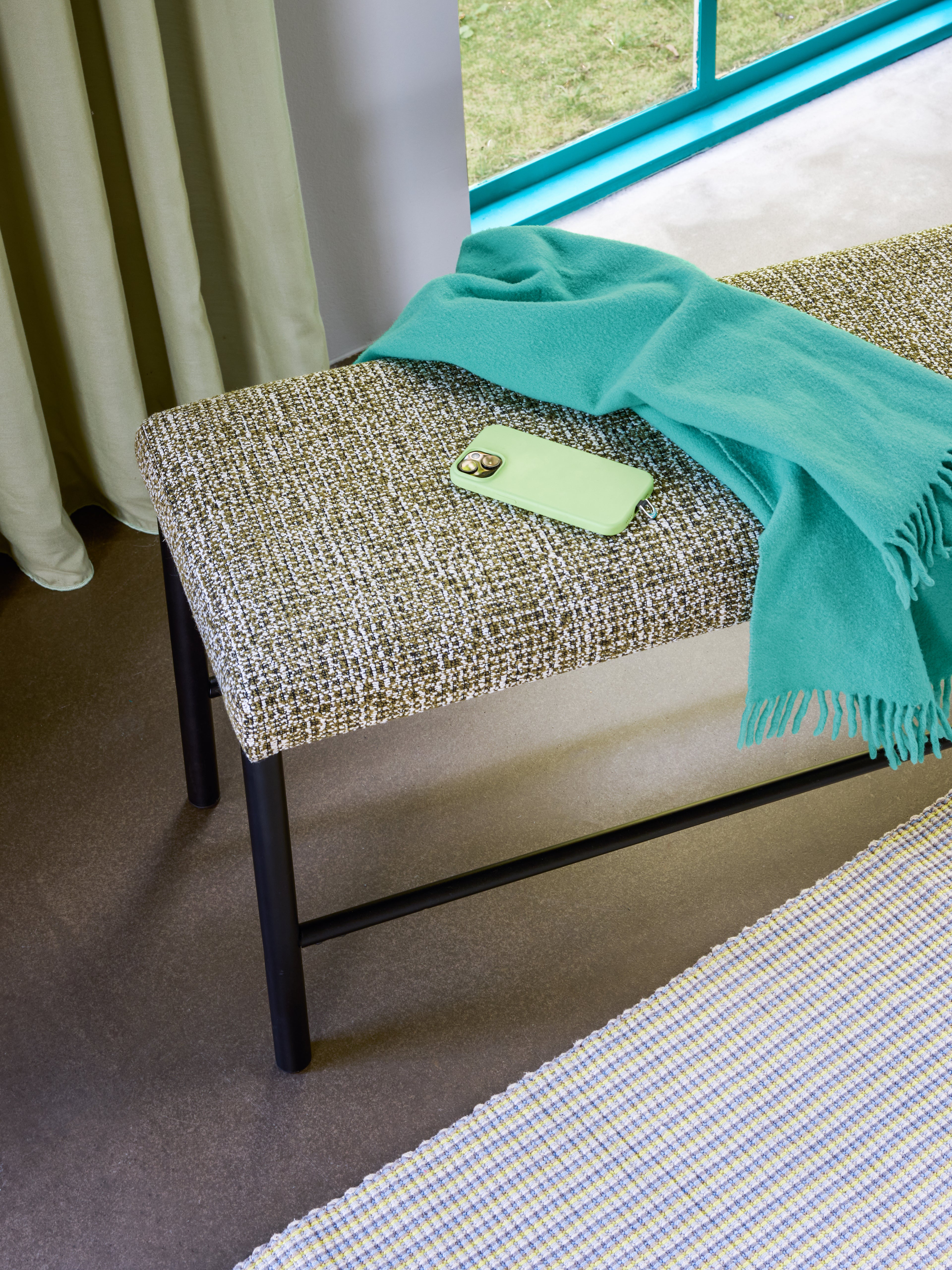 Lange Bank Hellgrün - 182x38xh46cm