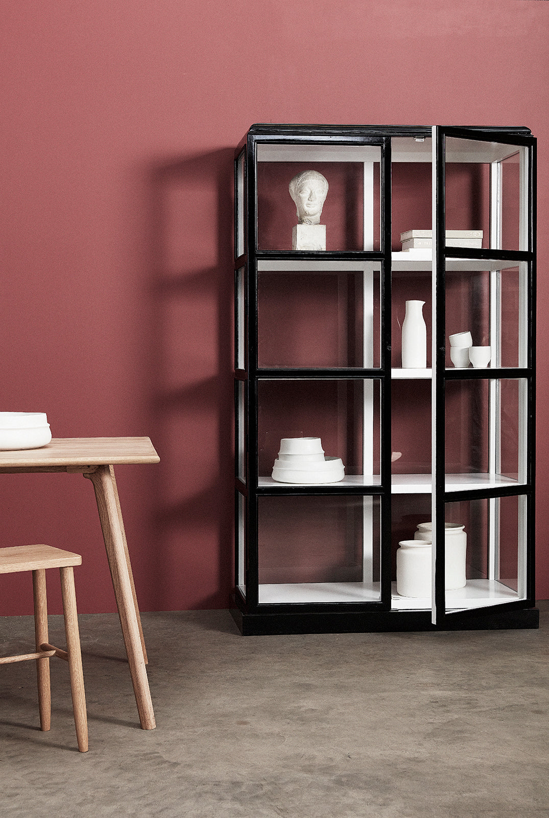 Menschen Hocker Natur - 35x25xh52cm