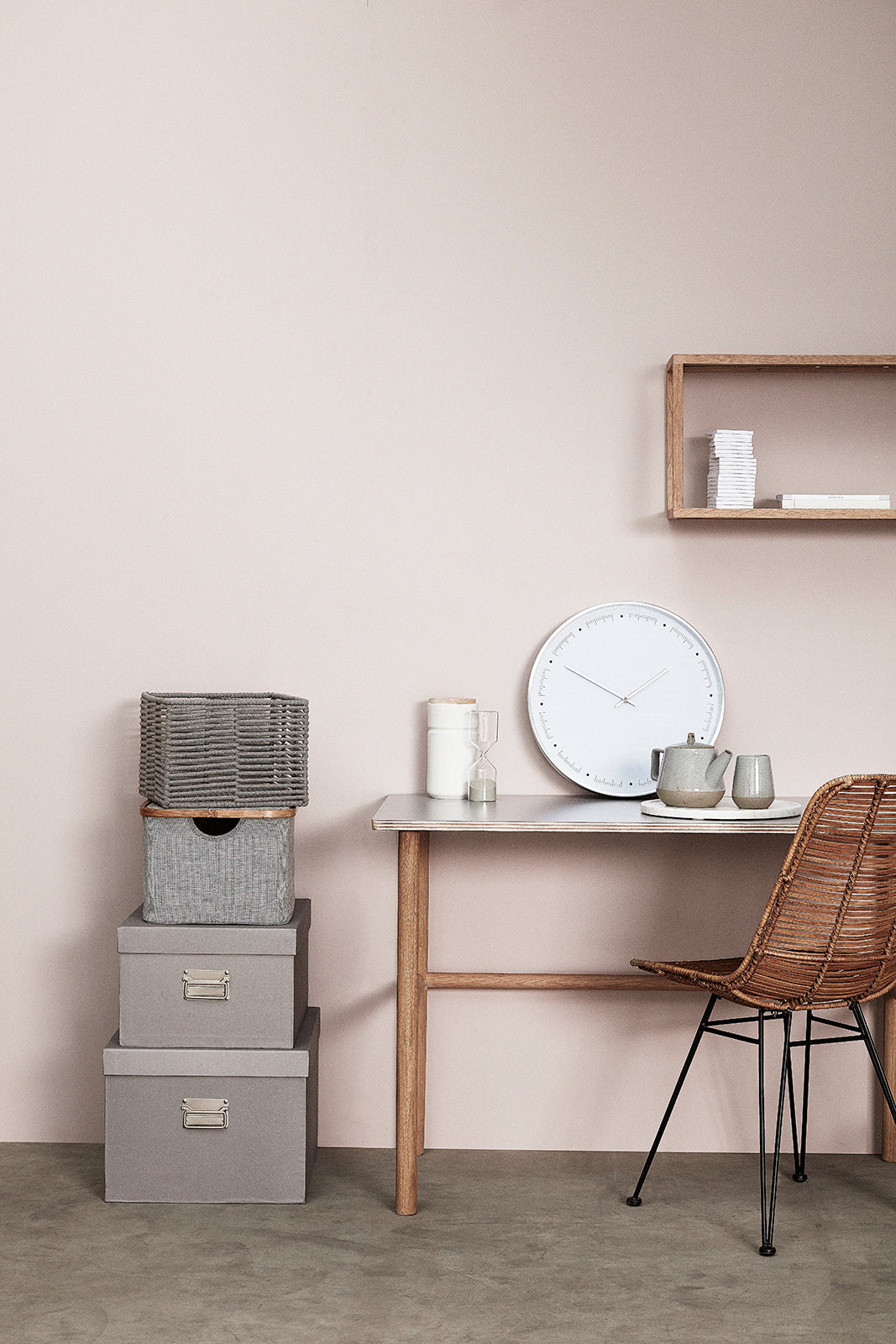 Zeit ur weiß - Ø40x5cm