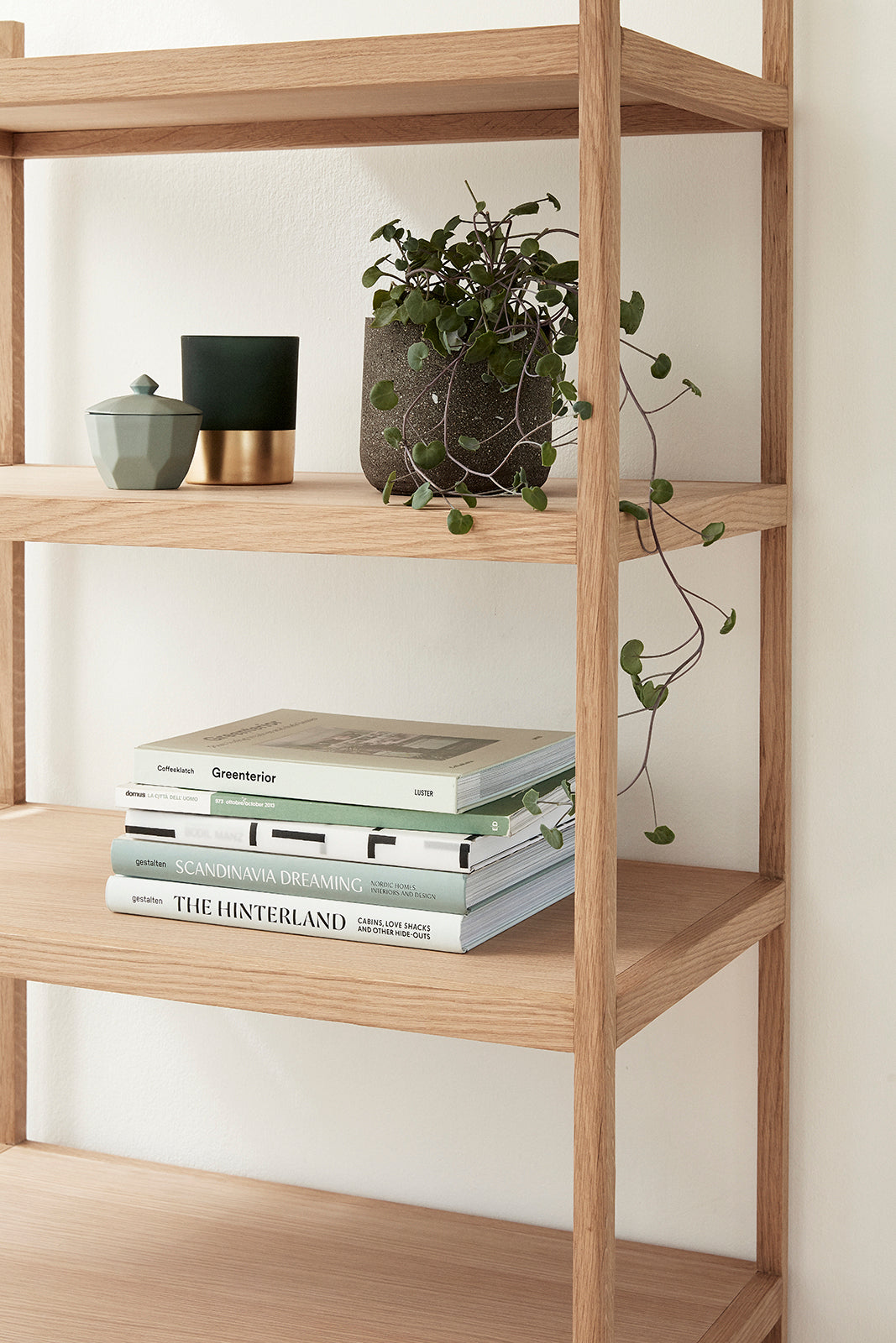 Bibliotheksregal große Natur - 80x45xh190cm