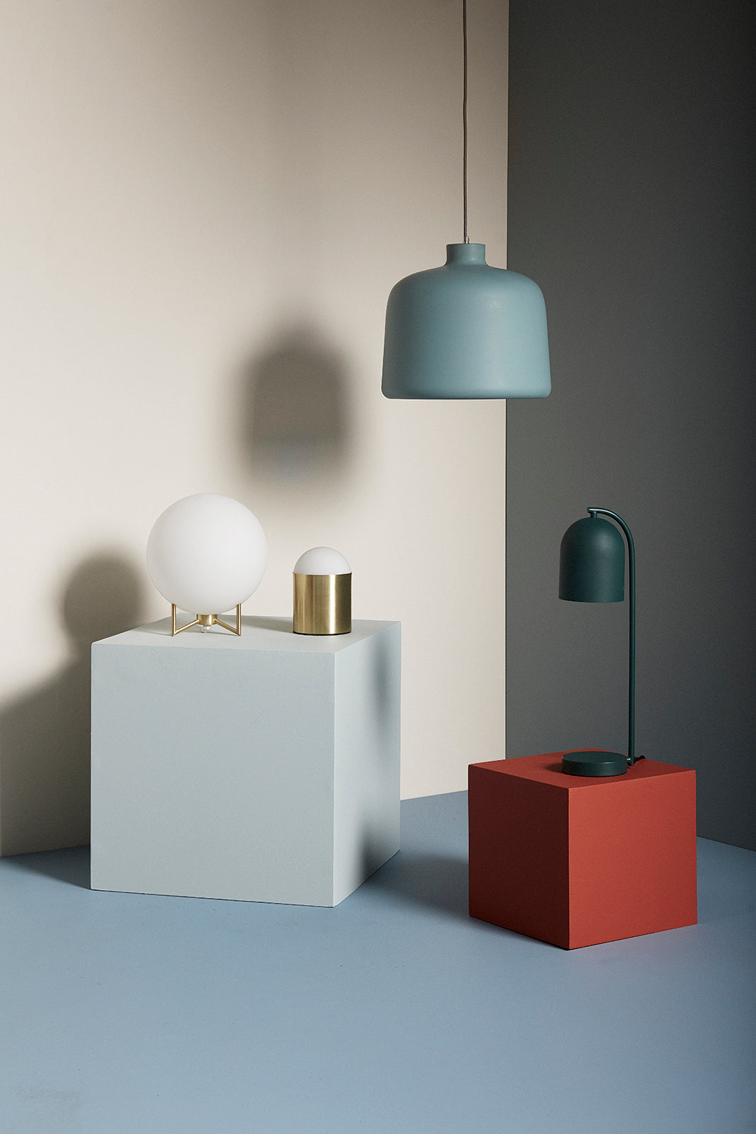 Skulpturetischbeleuchtung Messingfarbe - Ø12XH19cm, E14/25W