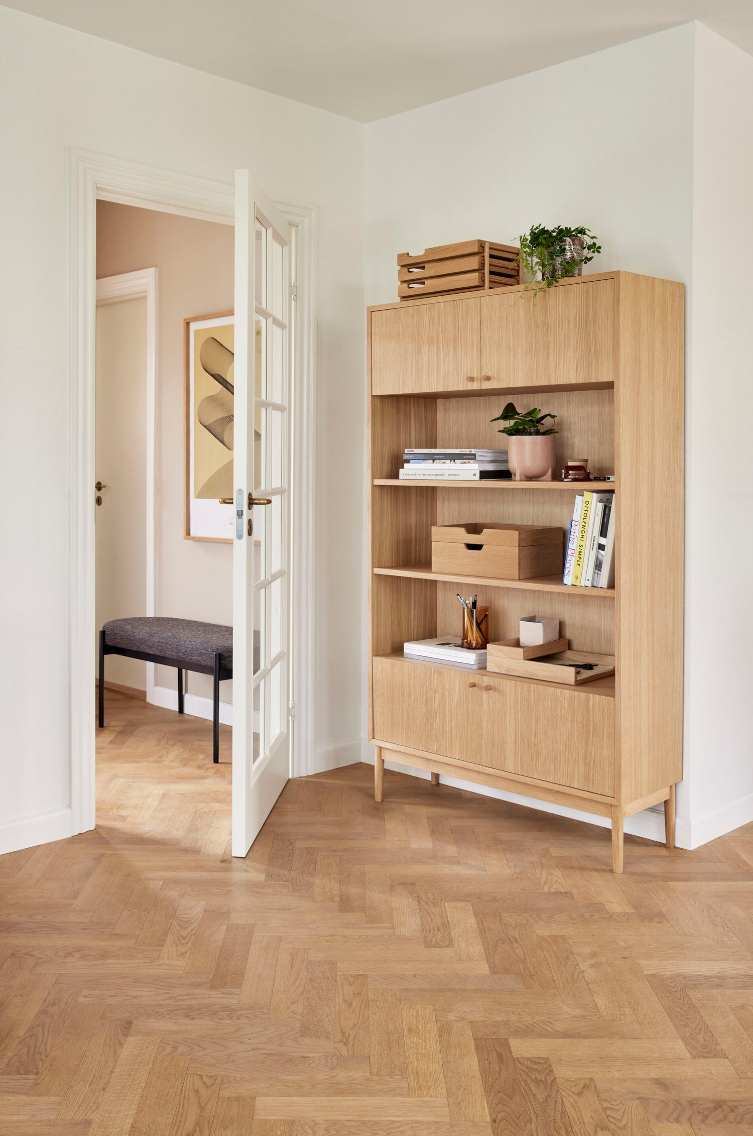 Hinweis Speicherbox Natur (Set von 2) - 35x24xh5, 35x24xh10cm