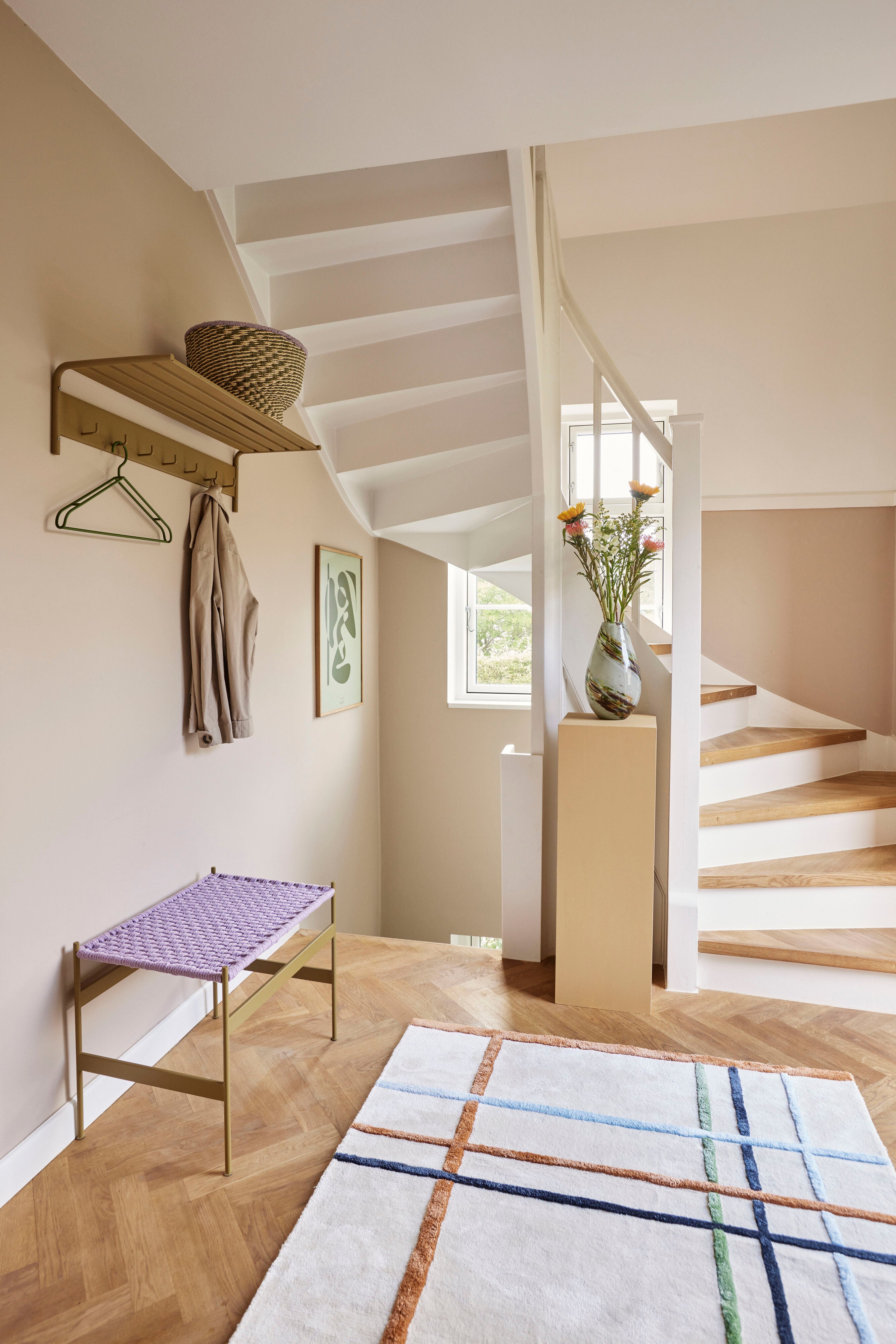 Peppige Kurve Natur/Grün (Set von 2) - Ø34xh21, Ø38xh26cm