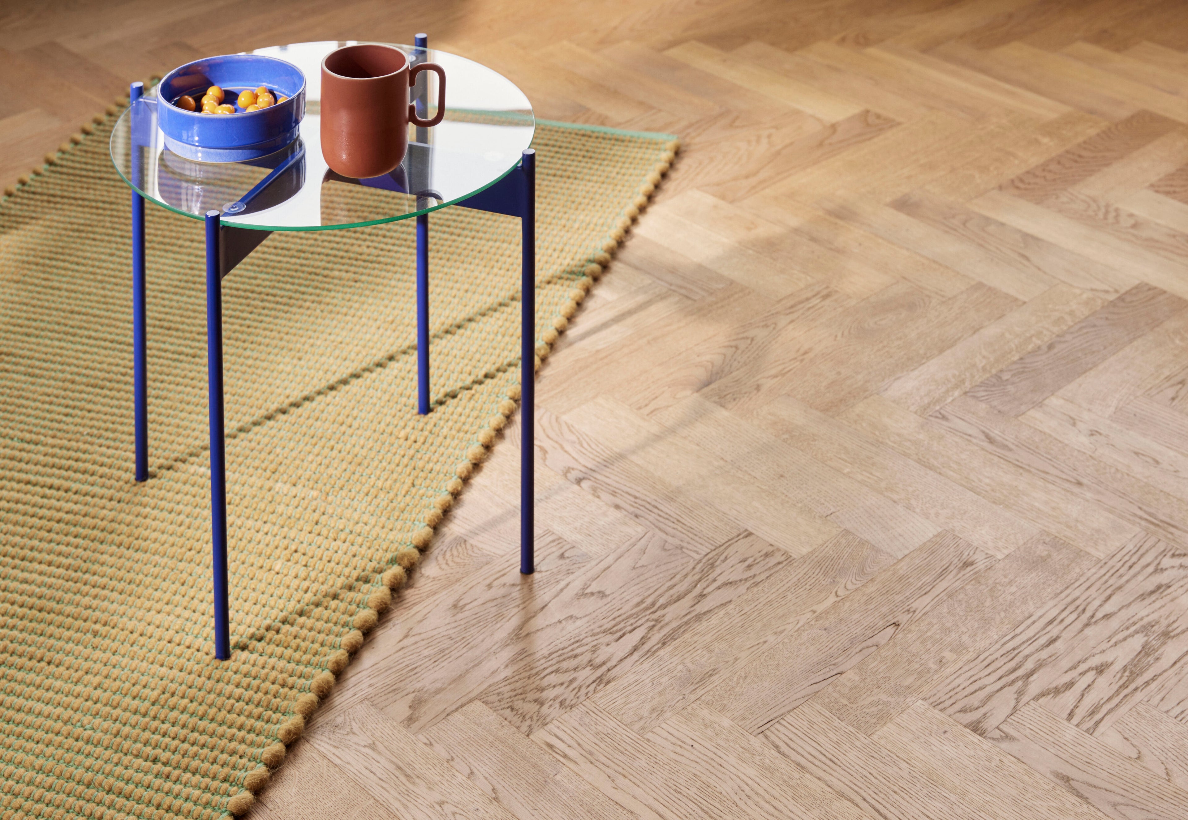 Strahlnummertisch blau - Ø45xh42cm