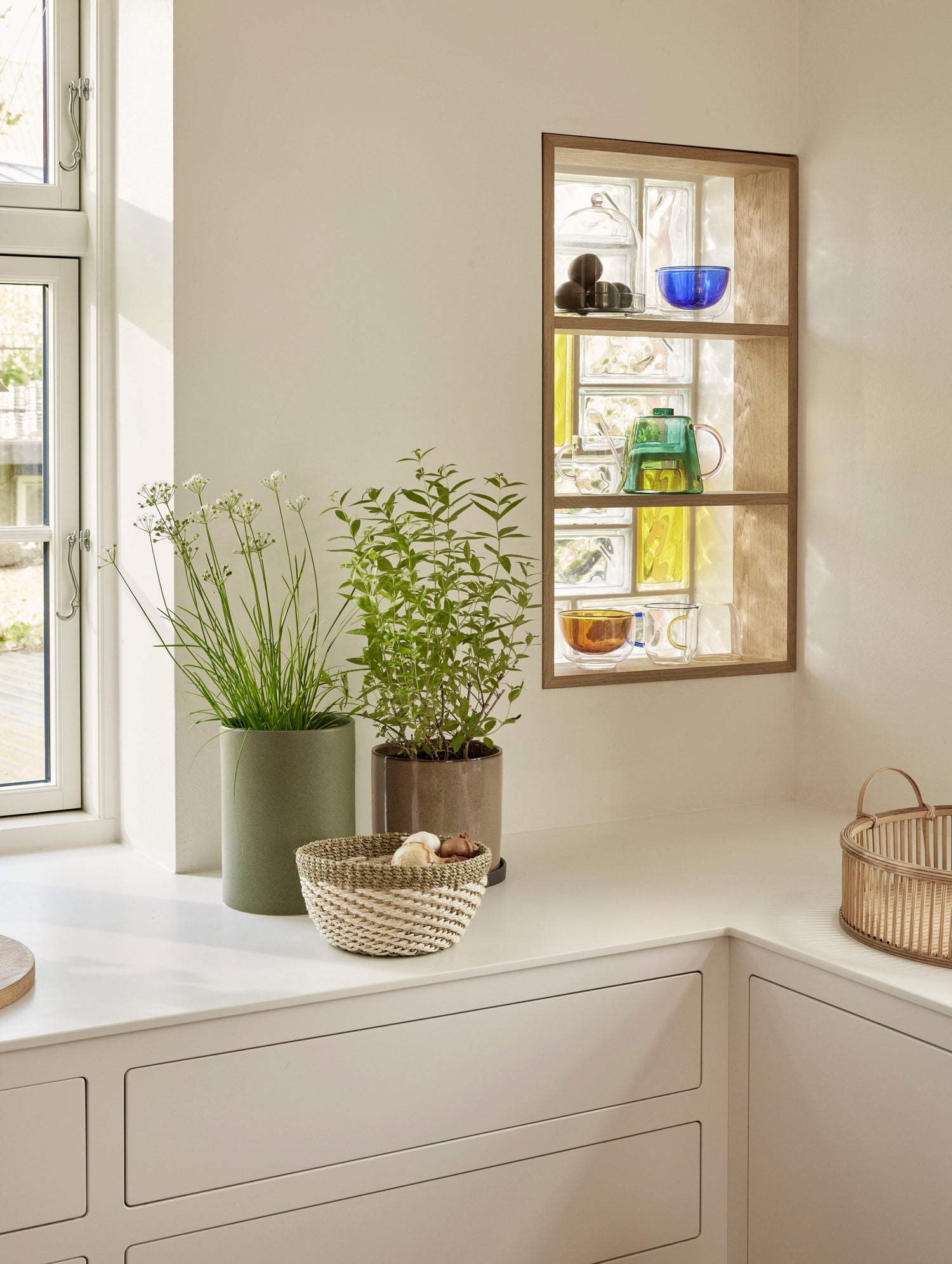 Flora Water Krug Dunkelgrün - 24x14xh14cm