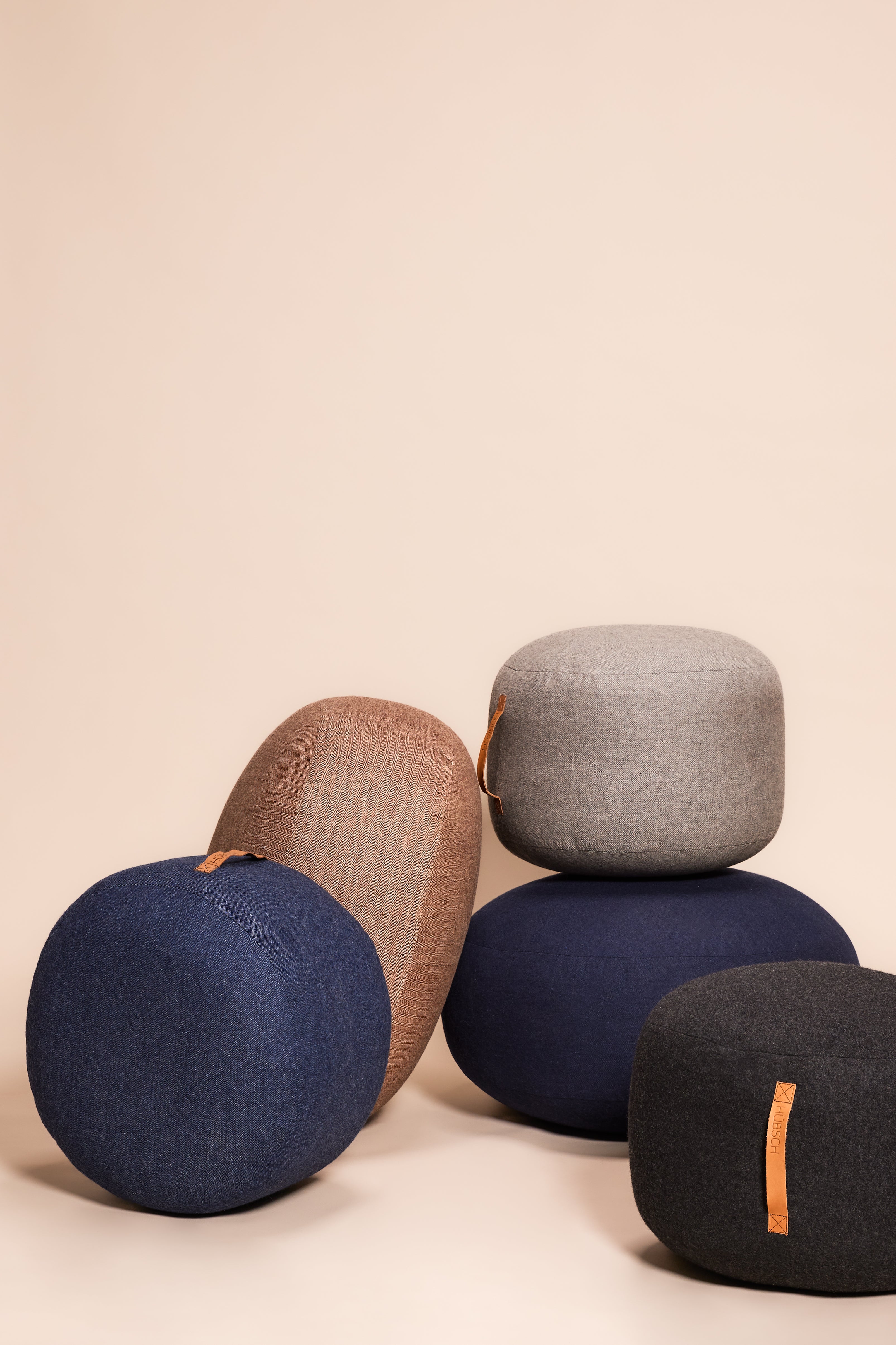 Mochi Pouf Ø50 Grau - Ø50xh35cm