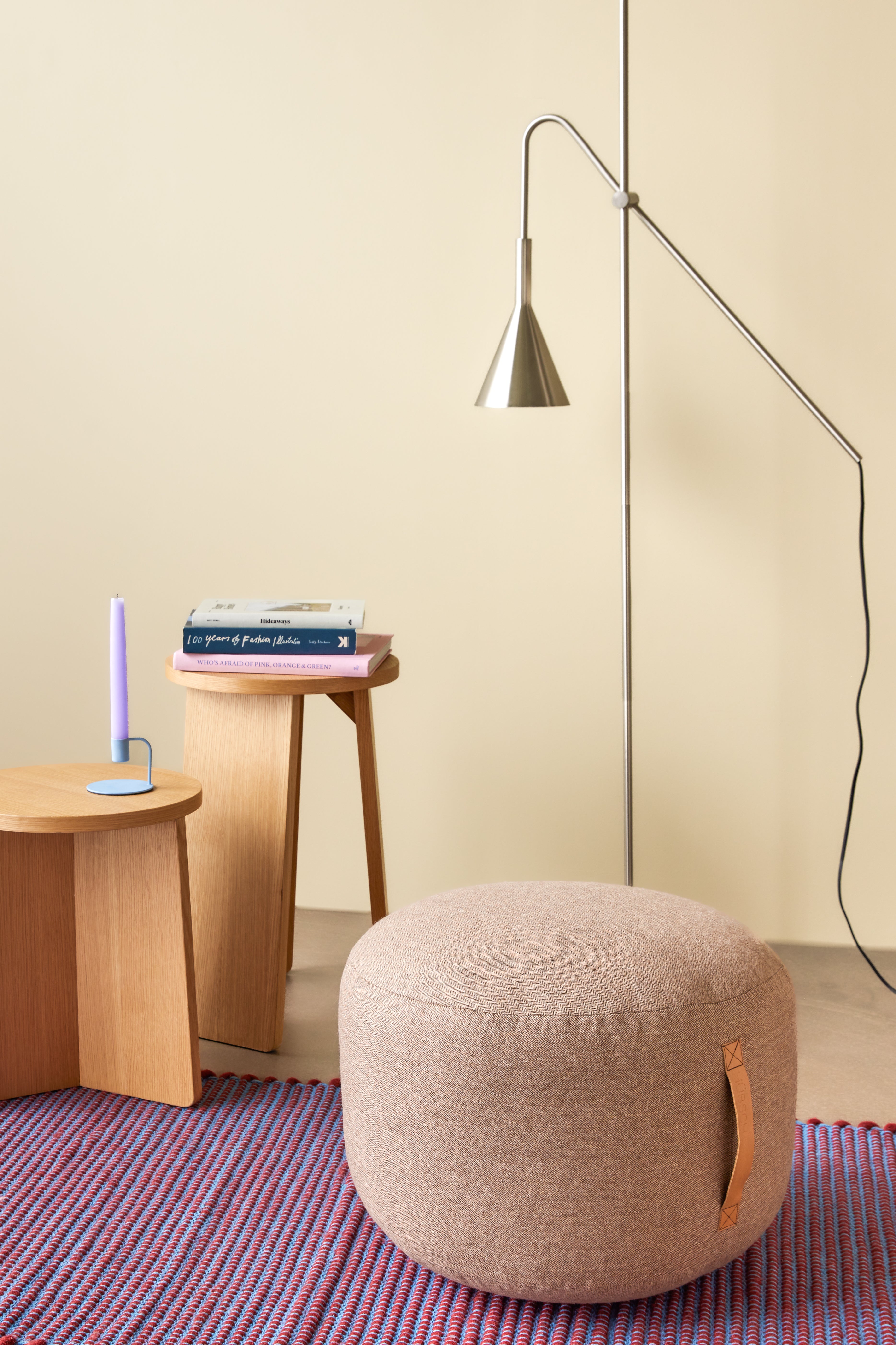 Seil-Stehlampe Nickel – 66 x 167 cm, E27