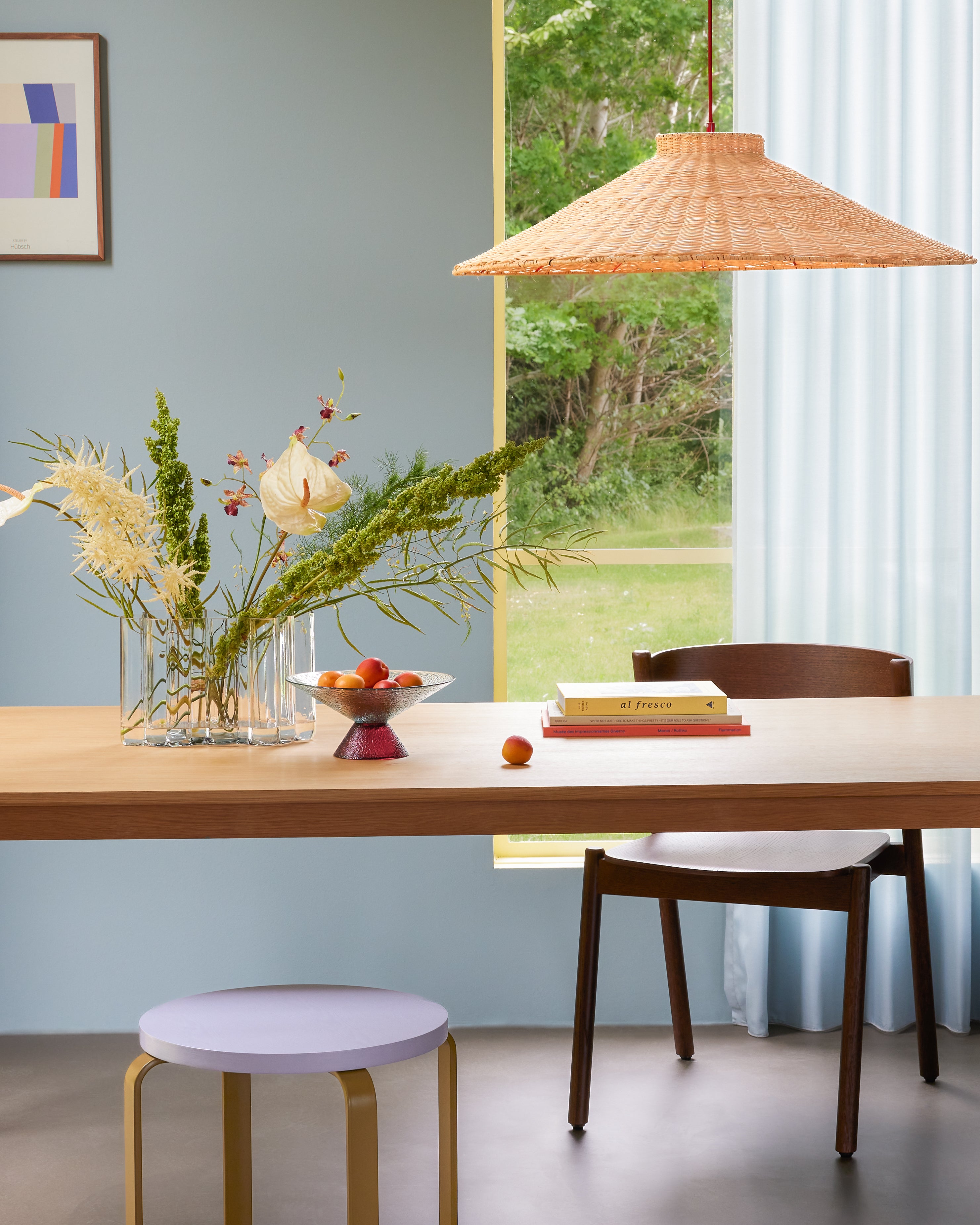 Smile Hocker Lavendel/Khaki – ø46xh46,5cm