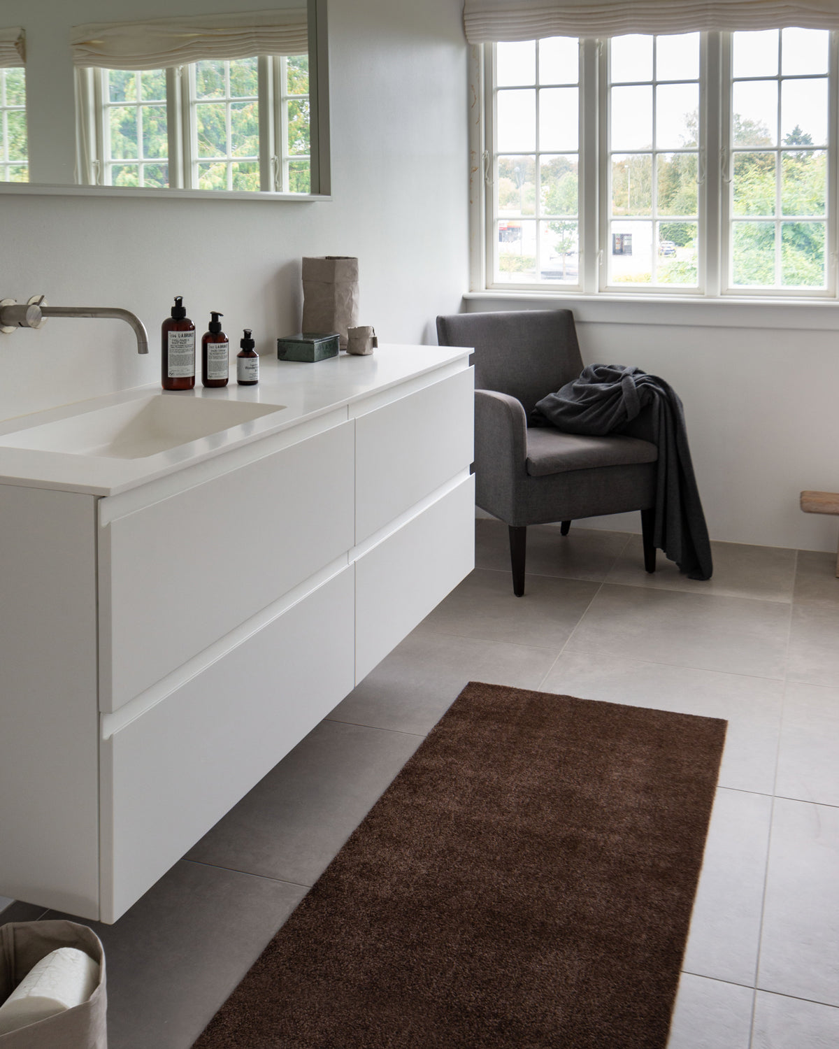 TÆPPE/MÅTTE 67 x 150 CM - UNI COLOR/BROWN - Tica Copenhagen - DesignGaragen.dk