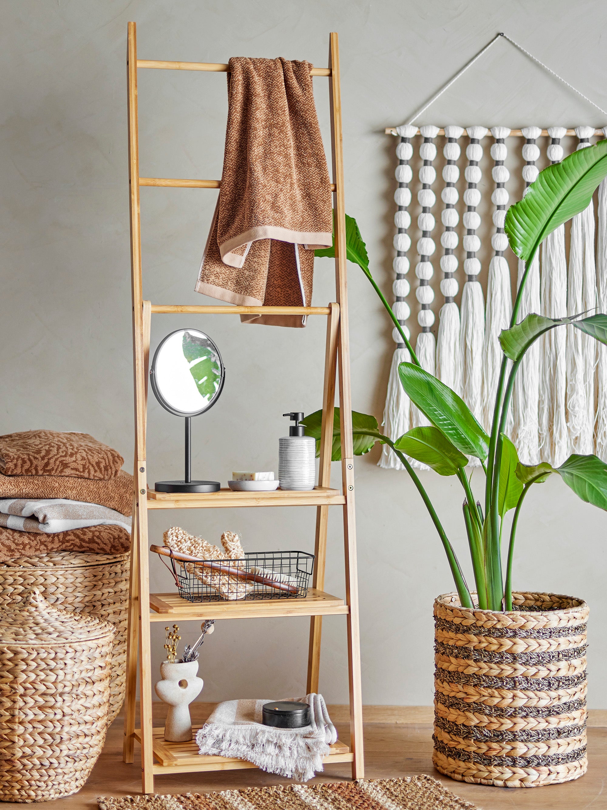 Milder Tischspiegel, Schwarz, Metall