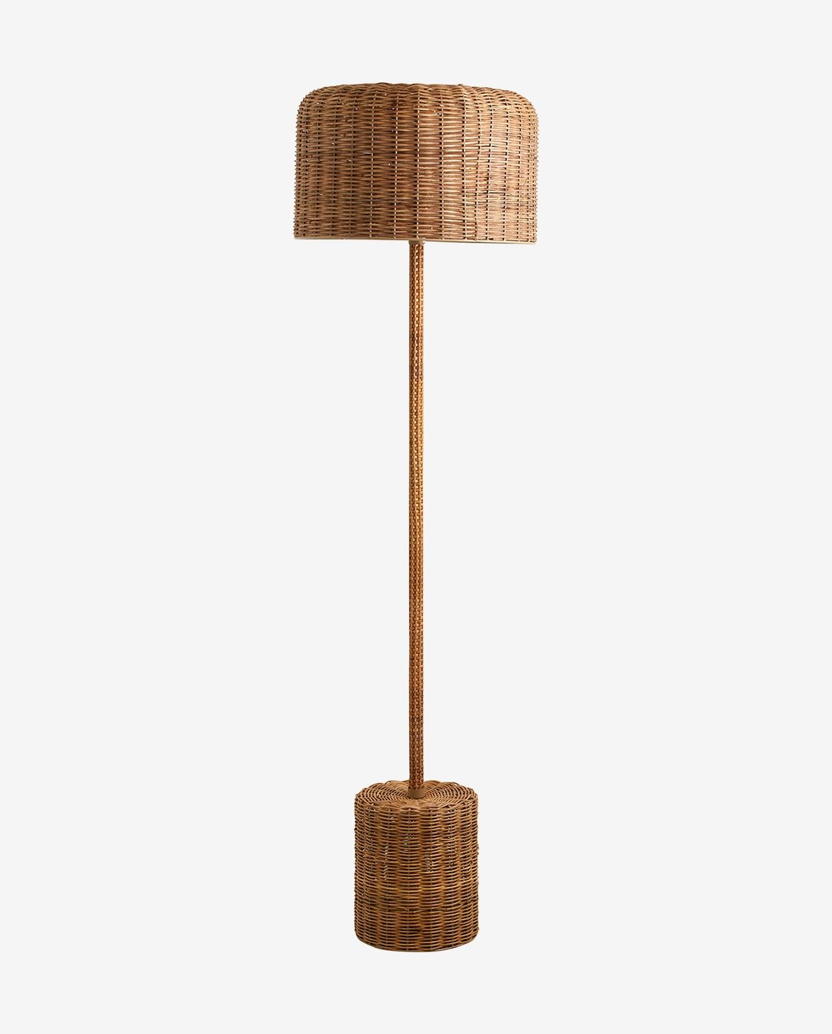 Rohrstocklampe im geflochtenen Zuckerrohr - H152 cm - Natur