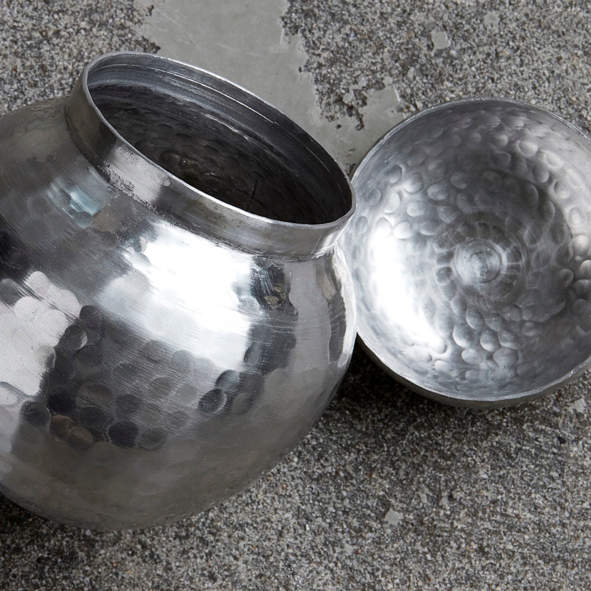 Hausarzt - Lagerung mit Deckel, Galior, Silber Finish - Durchmesser: 11,5 cm