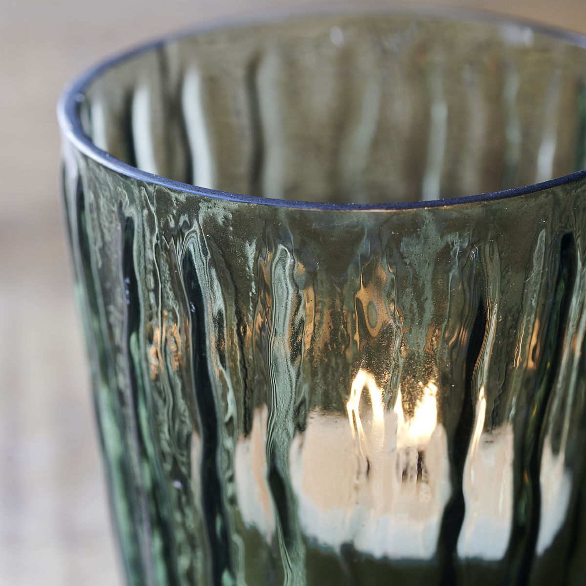 House Doctor - Fyrfadsstage, Tinka, Mørkegrøn - h: 7.5 cm, dia: 7 cm - House Doctor - DesignGaragen.dk