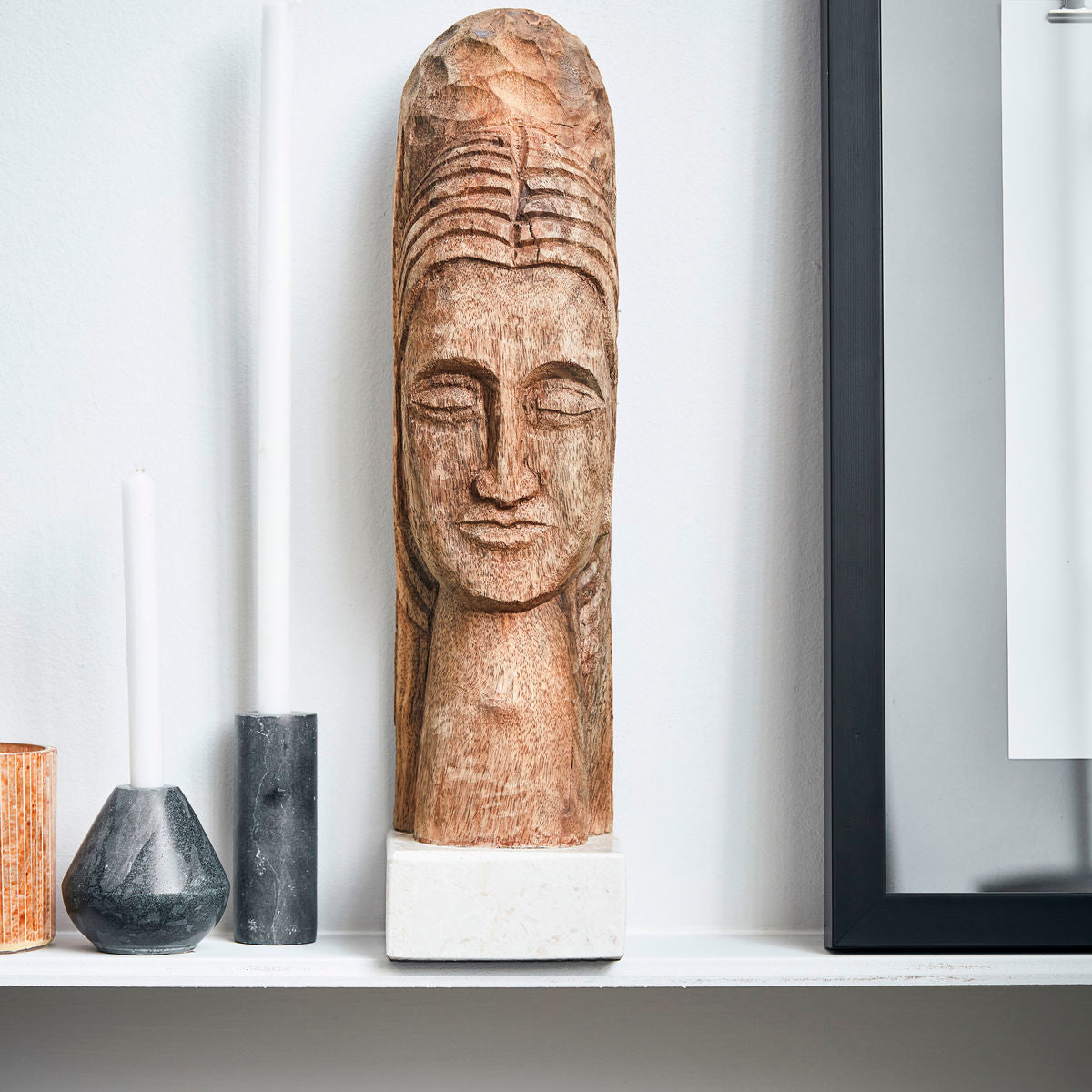 House Doctor – Kunstwerk, Achtsam, Natürlich – B: 9 cm, H: 36 cm