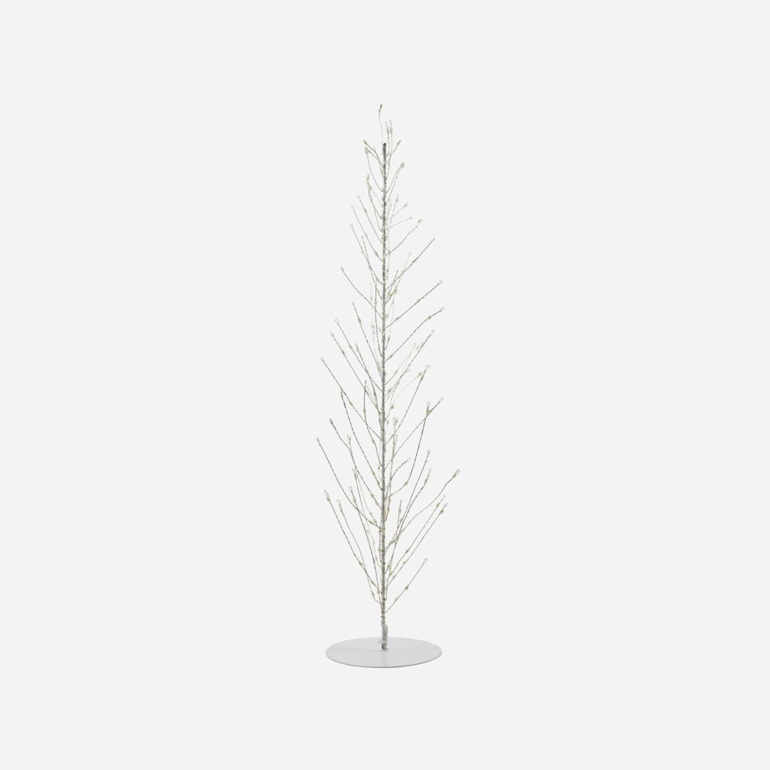 Hausarzt Weihnachtsbaum in Stahldraht, Glühen, Weiß-H: 60 cm, Durchmesser: 12 cm