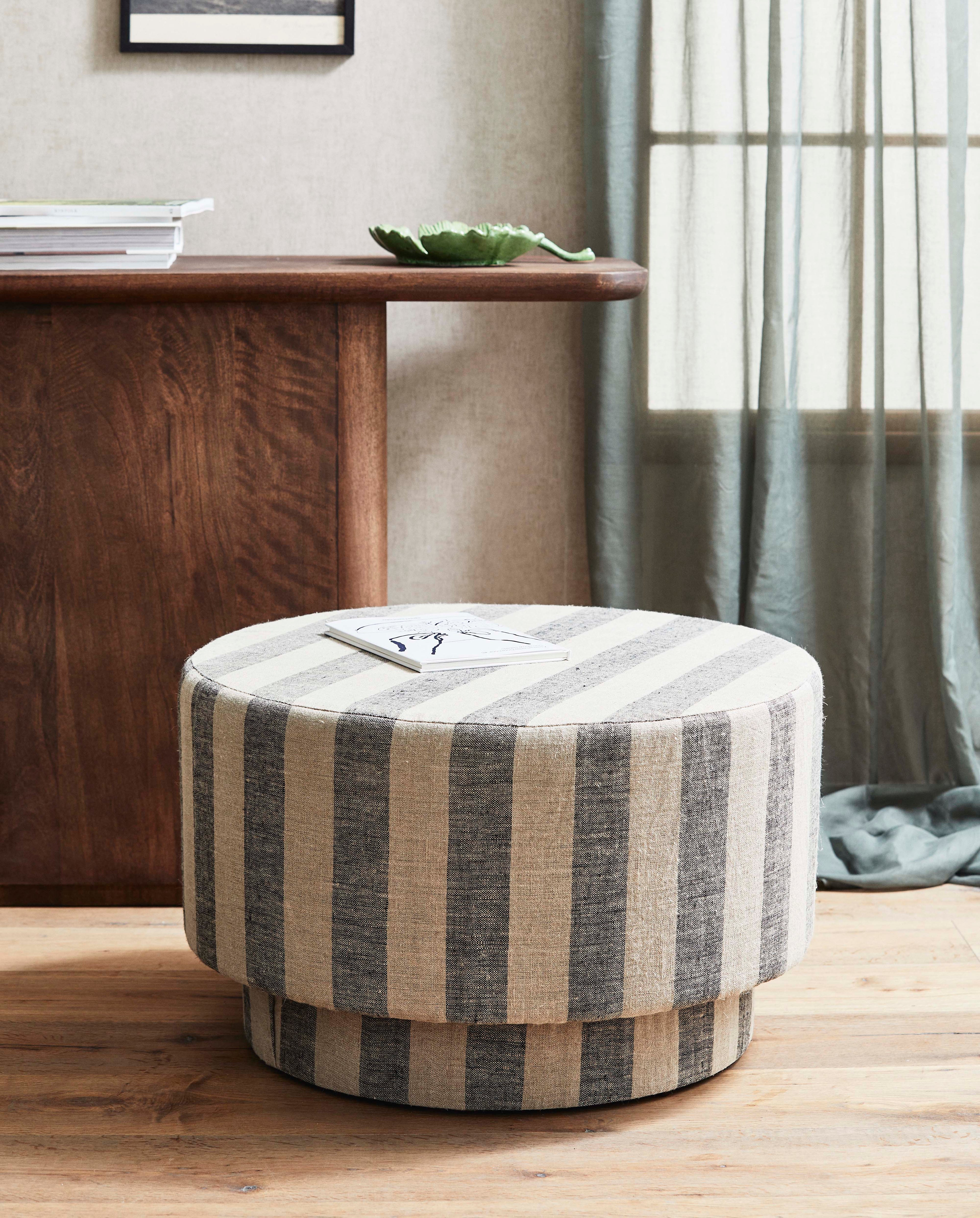 LADOGA Pouf - Beige/Grau