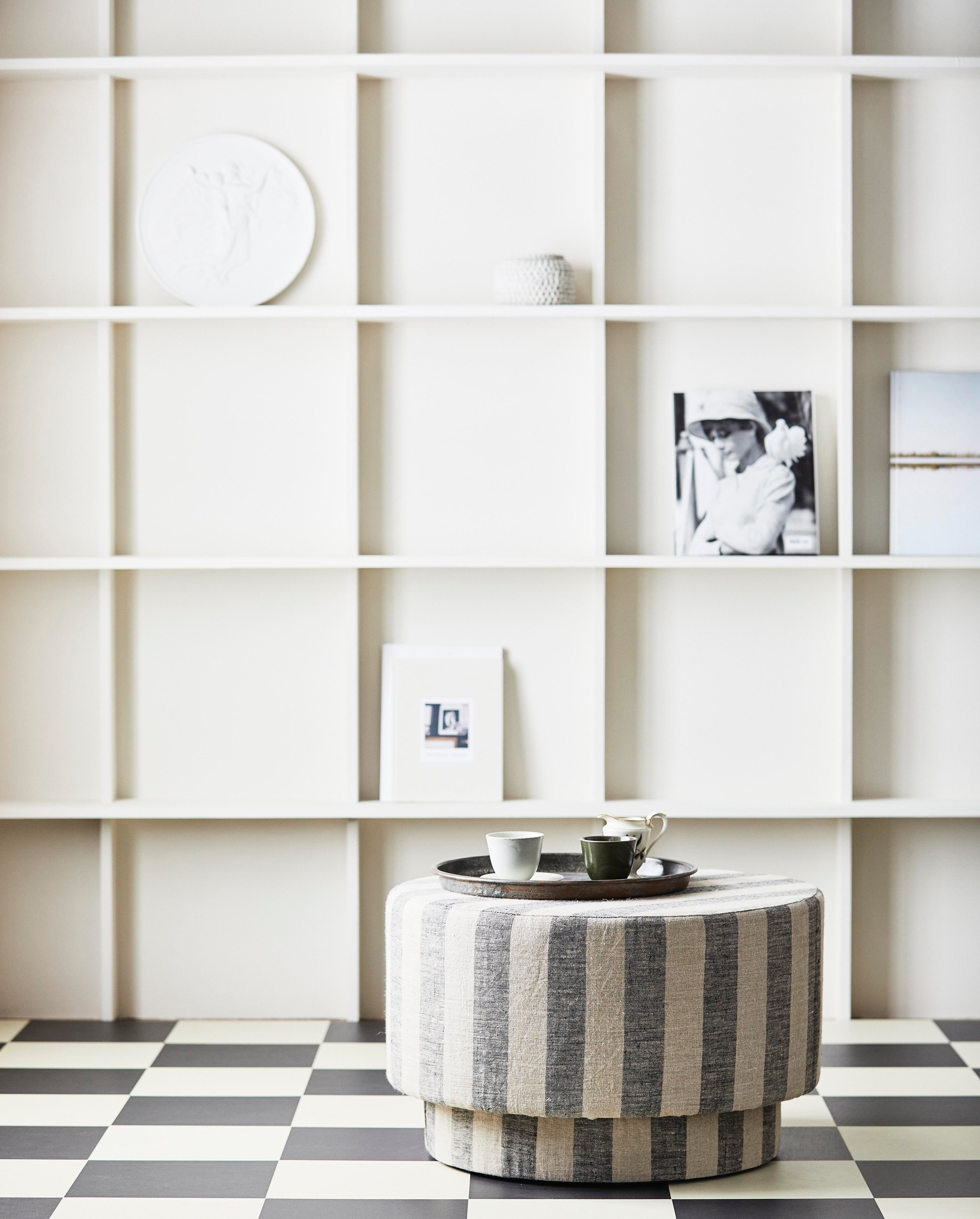 LADOGA Pouf - Beige/Grau