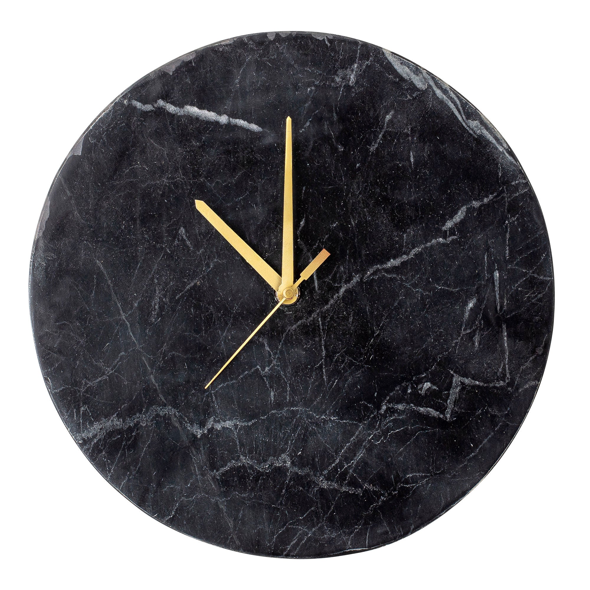 Bloomingville Jamin Wall Clock, schwarz, Marmor