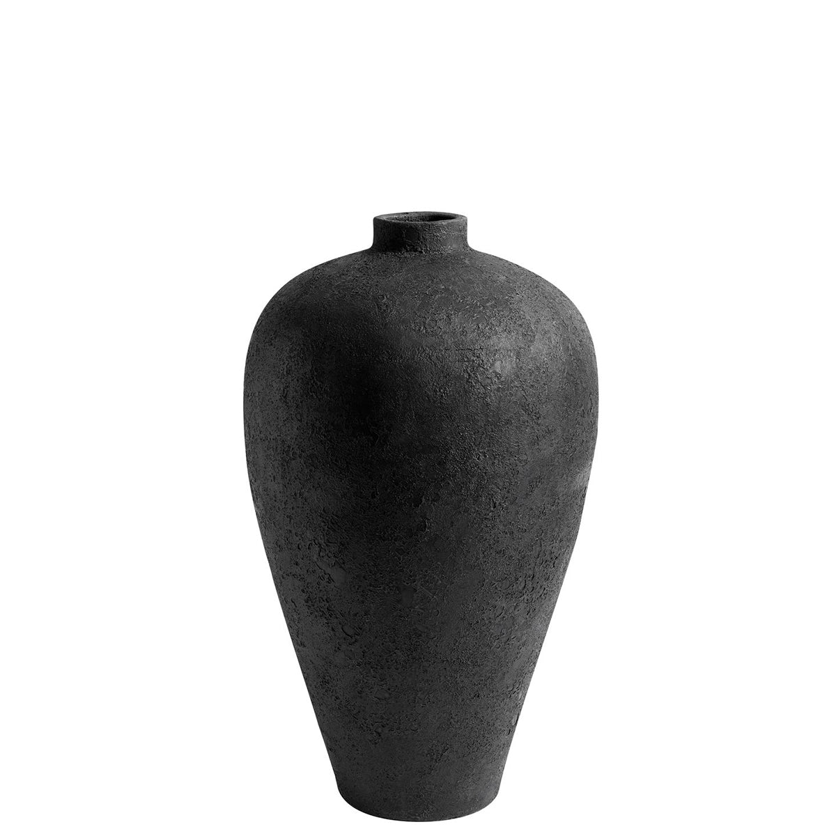 Krukke Luna Black 80 - Sort - Terracotta - H: 80 Ø: 45 cm - Muubs - DesignGaragen.dk