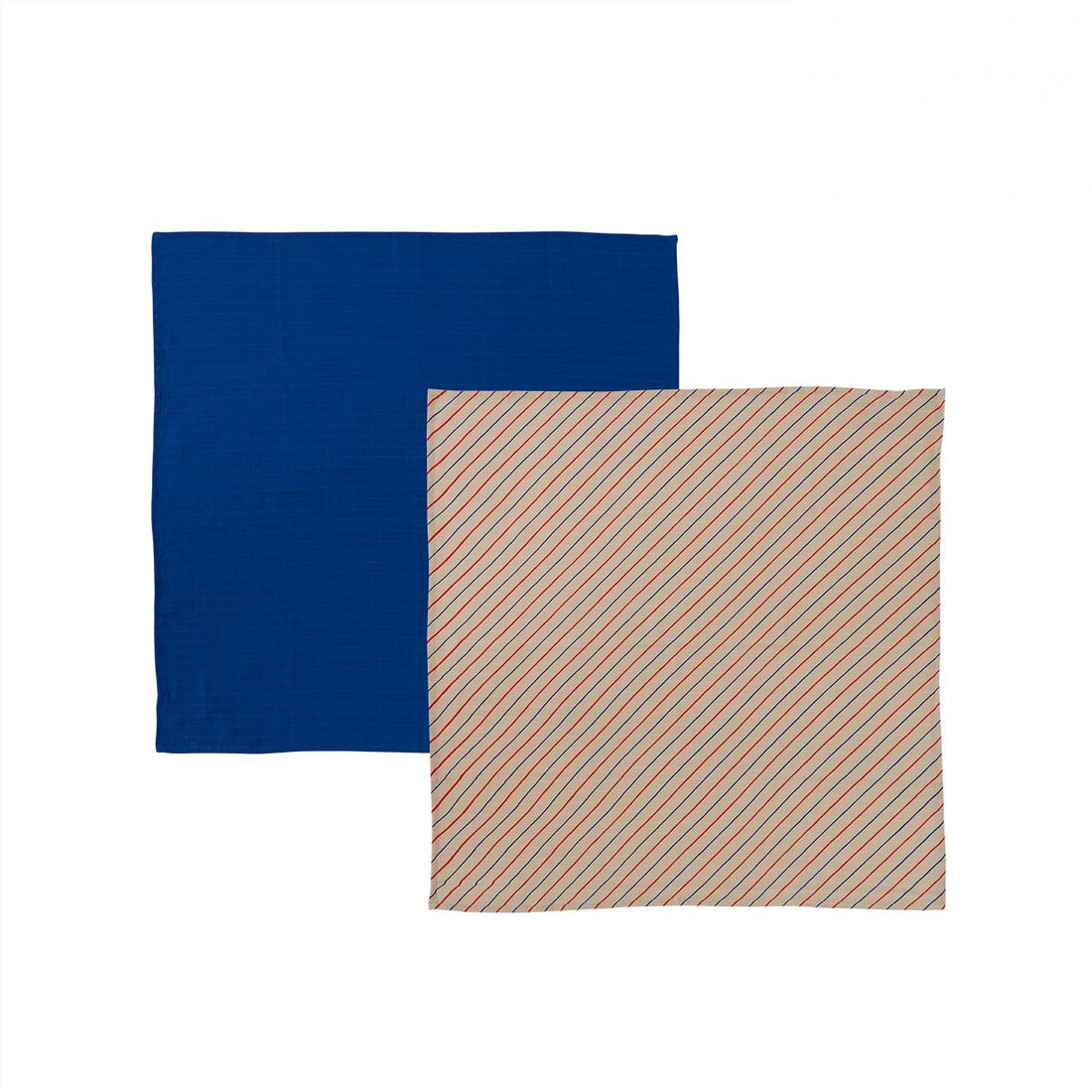 Oyoy Mini Iro Fabric Windeln - Packung mit 2 - Blau