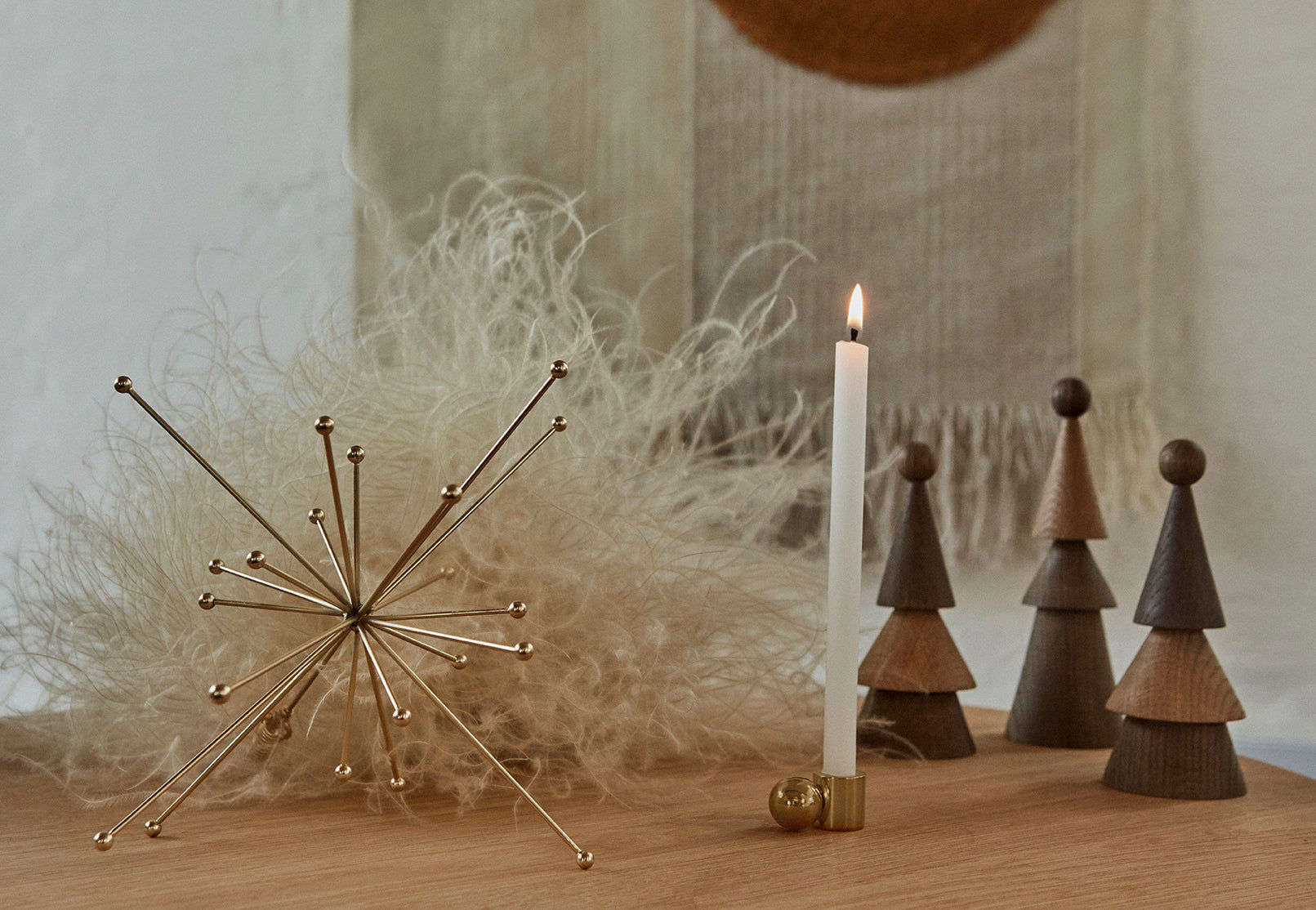 Oyoy Living Palloa Candlestick - Small - Messing