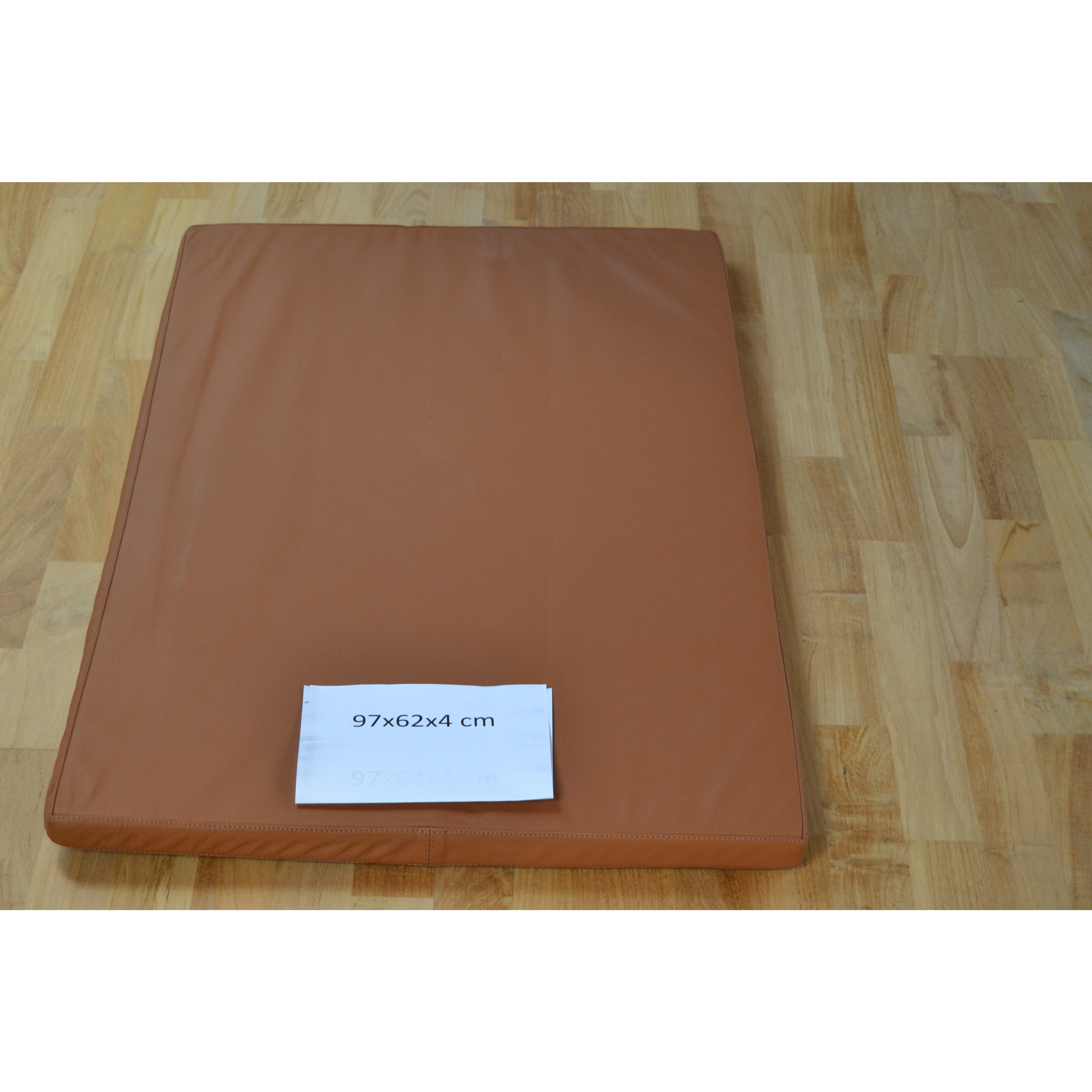 Cognac Lederkissen 97x62x4 cm