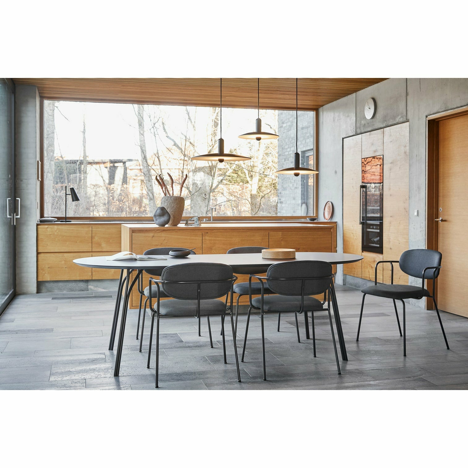 WOUD - Tree dining table (220 cm) - Charcoal black/black - WOUD - DesignGaragen.dk