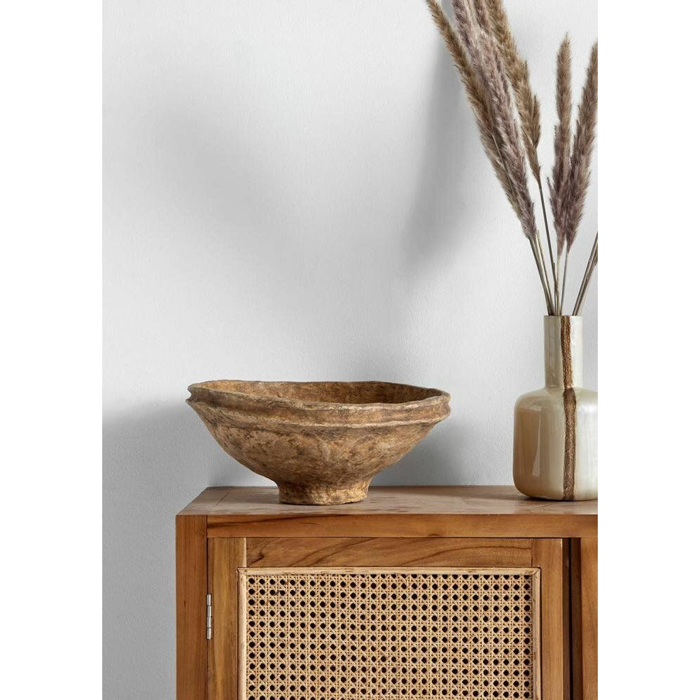 Bowl Original Indian Dish in Papmaaché - Beige Farben