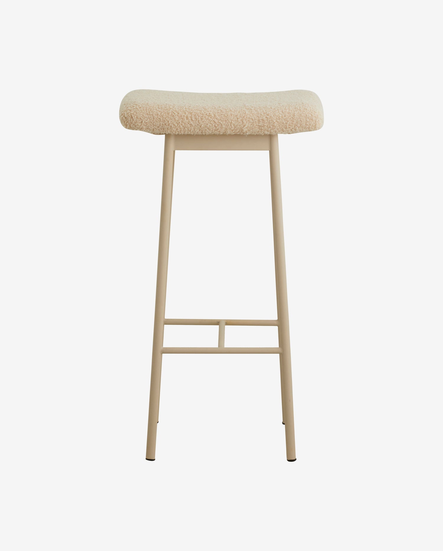 Zala Barhocker mit Nachahmungslämmerungskinne - Beige