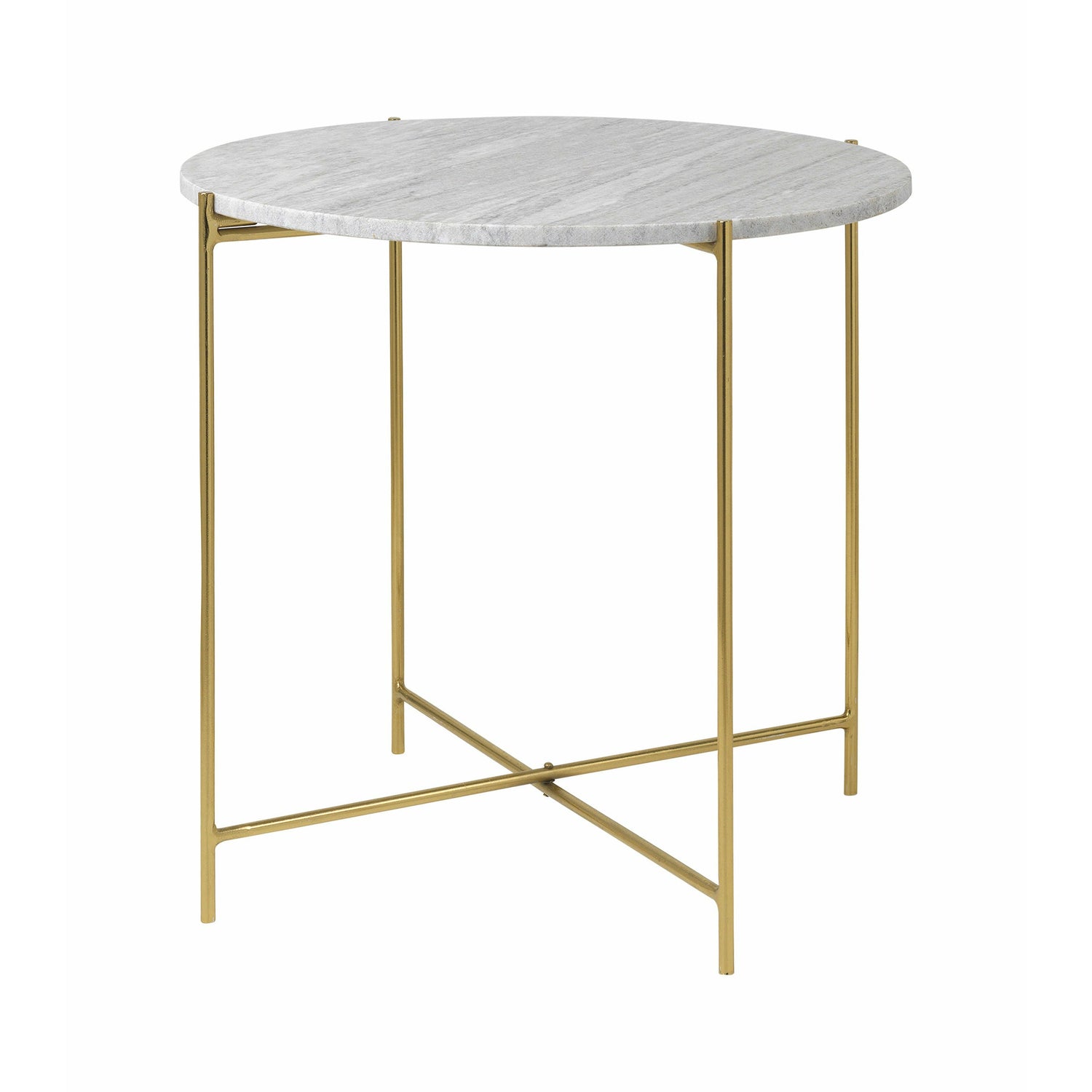 Cozy Living Freja Marble Table - BEIGE w. Brass - Set of 2 - Cozy Living - DesignGaragen.dk