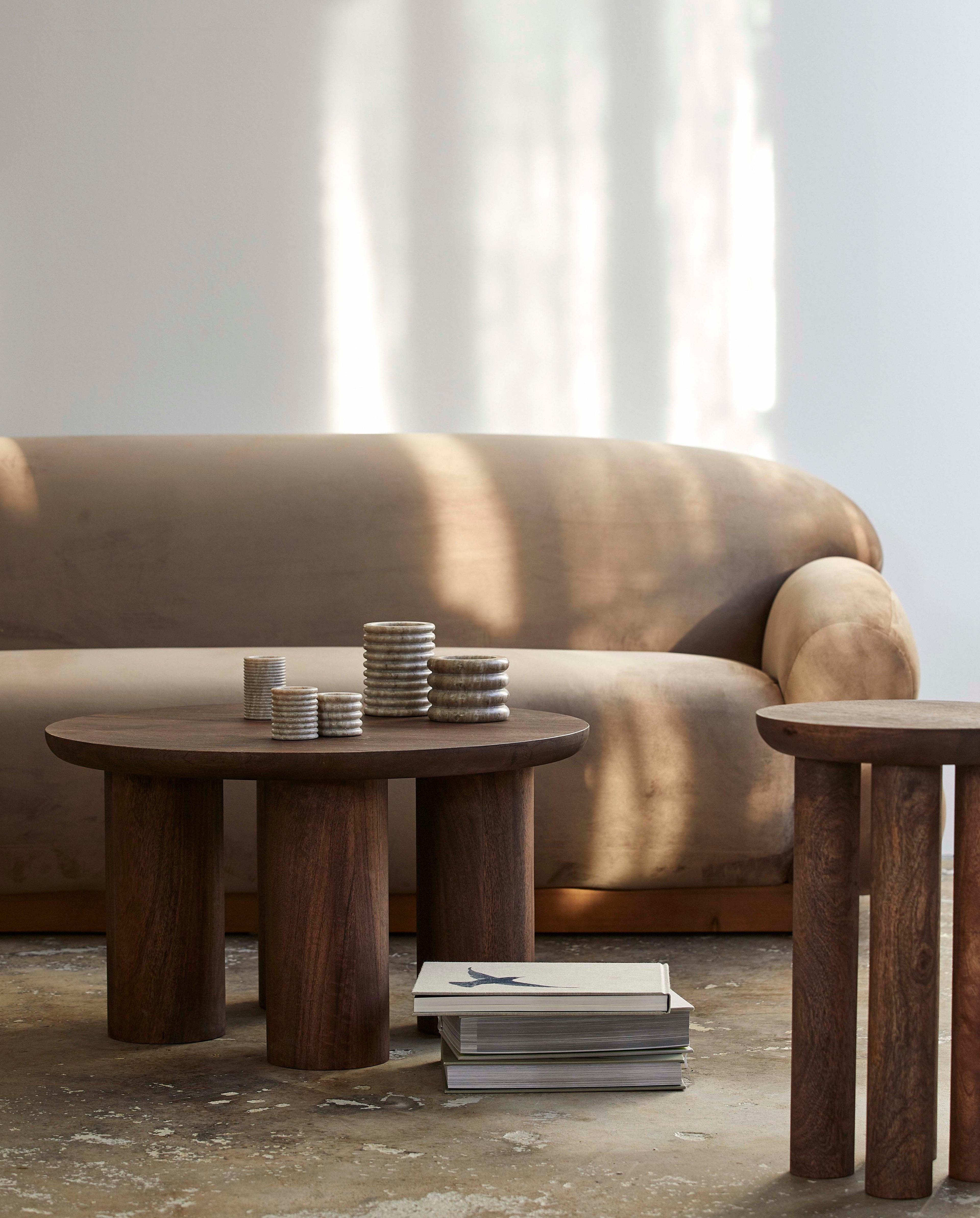 Helin Couchtisch in Mangobäumen - H40 cm - dunkelbraun