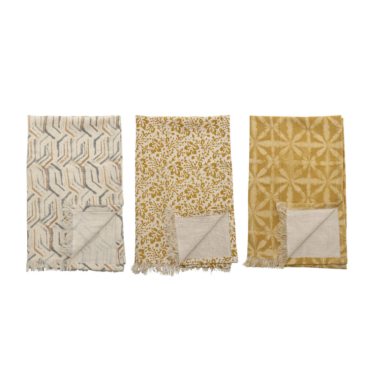 Bloomingville Bejan Geschirrtuch, braun, Baumwolle