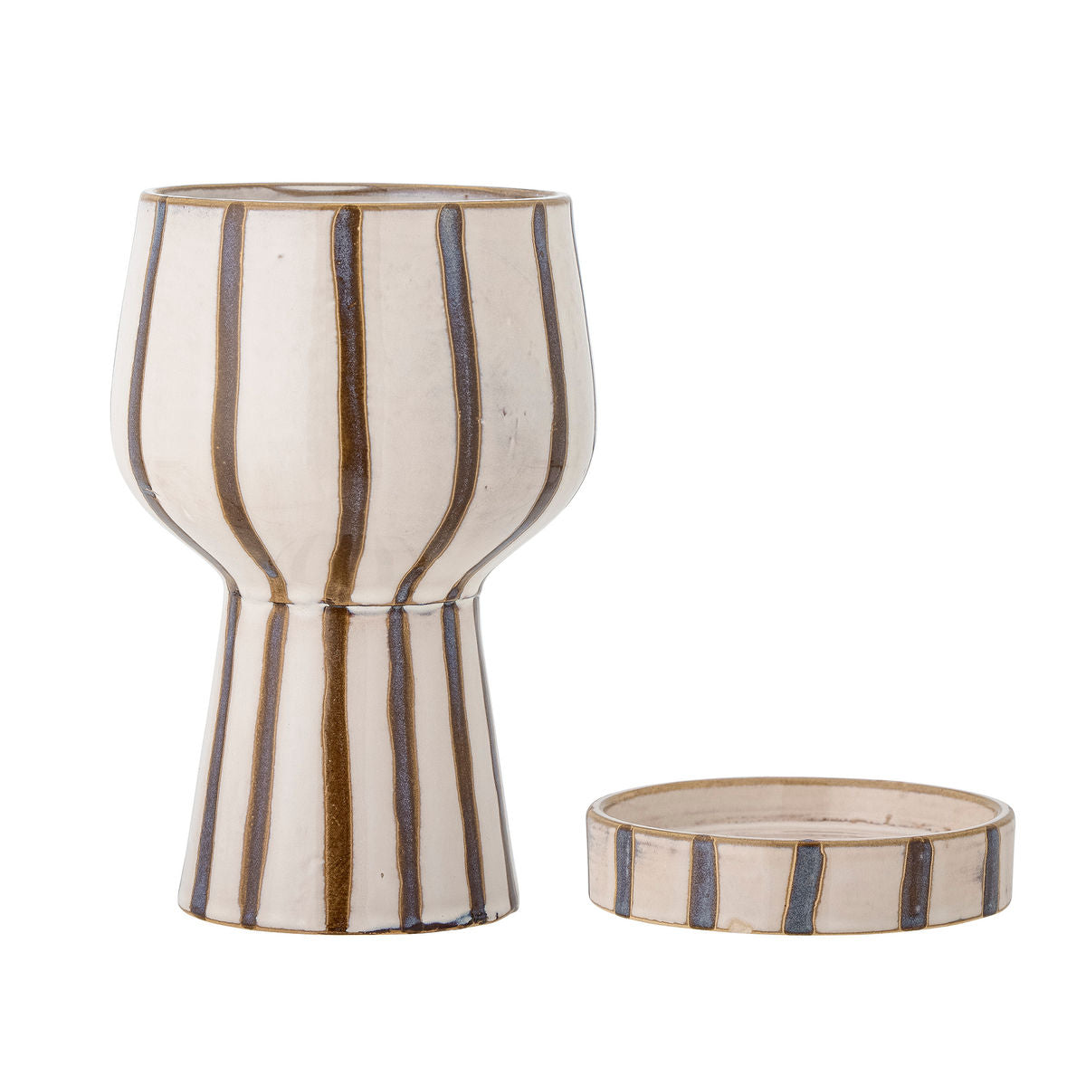 Bloomingville Agna Kräutertopfhäute, braun, Steinzeug