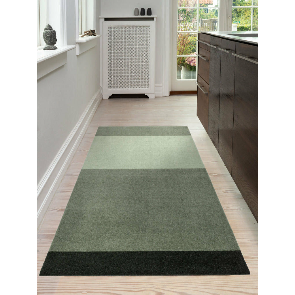 STRIPES HORISONTAL - LYS/STØVET/MØRK GRØN - Tica Copenhagen - DesignGaragen.dk