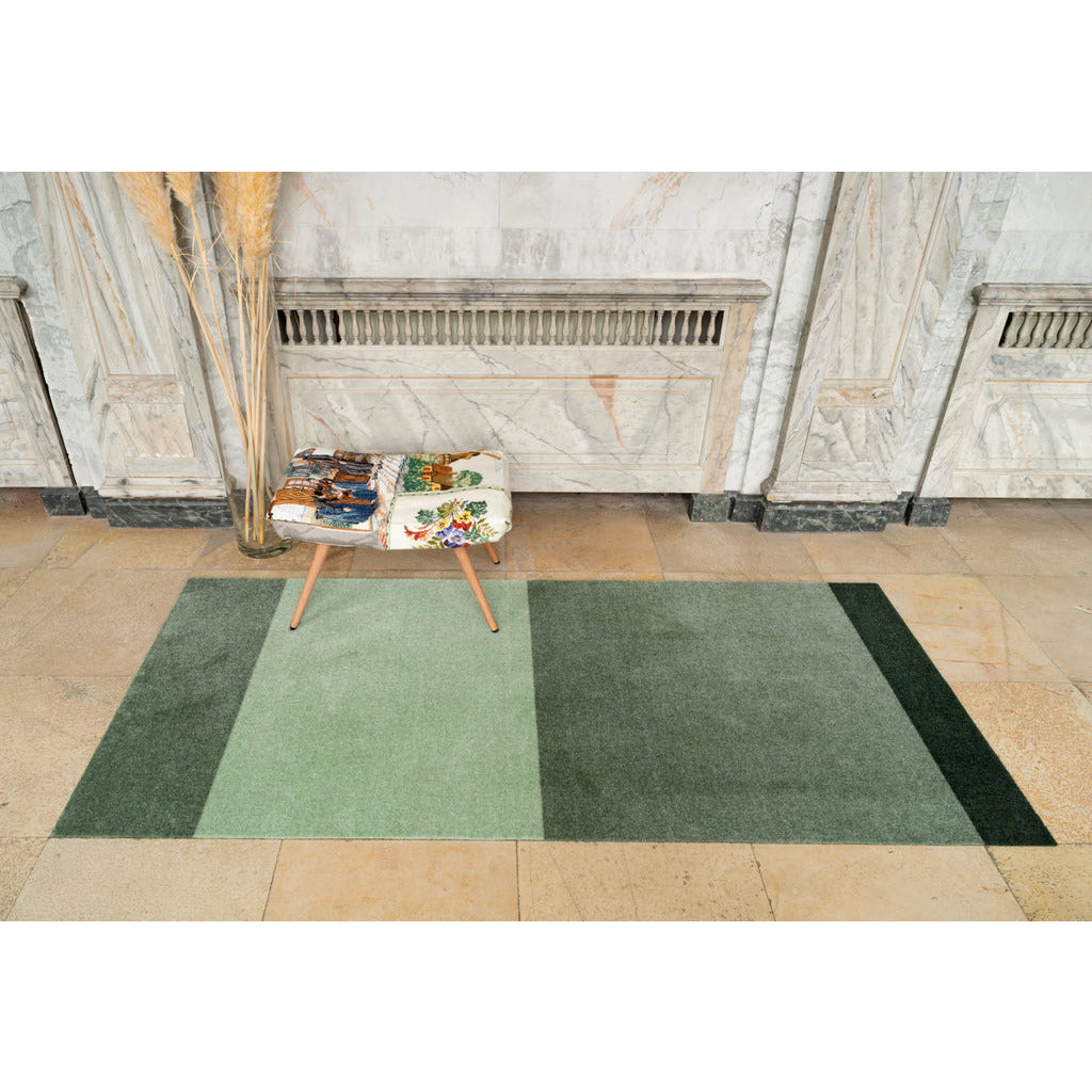 STRIPES HORISONTAL - LYS/STØVET/MØRK GRØN - Tica Copenhagen - DesignGaragen.dk