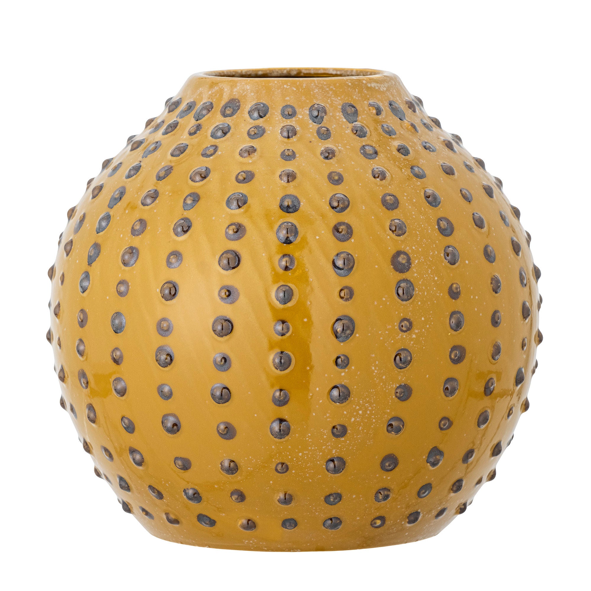 Creative Collection Toofan Vase, Gelb, Steingut