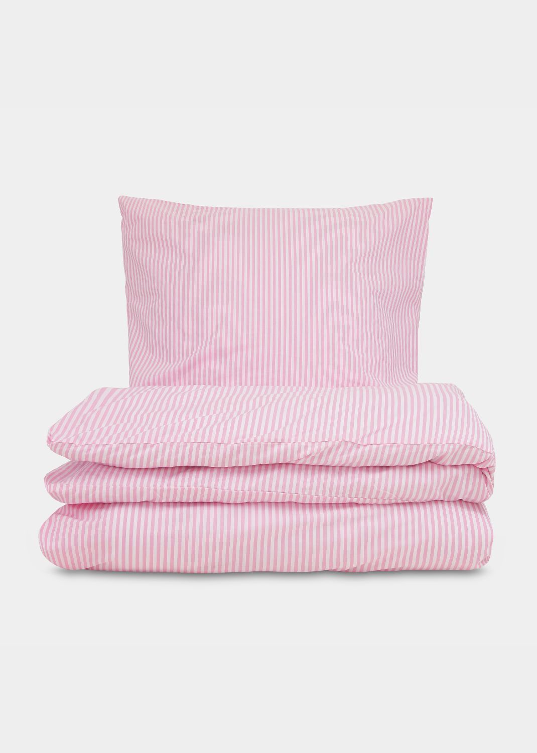Sekan Studio Blank X Sekan - Baumwoll -Percale -Bett Set - Pink Strib