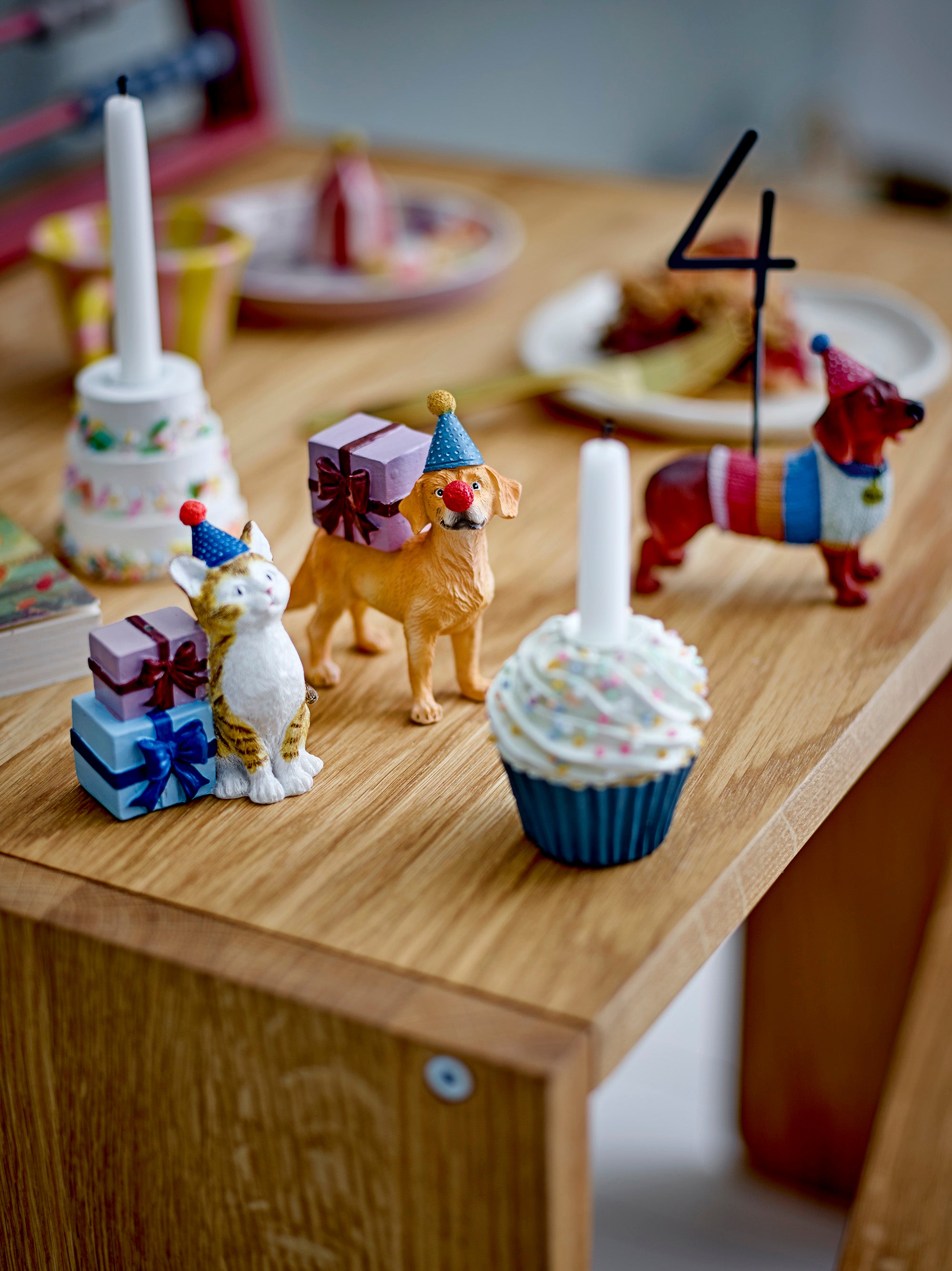 BLOOMINGVILLE MINI - Salve Fødselsdagsdekoration, Hvid, Polyresin - BLOOMINGVILLE MINI - DesignGaragen.dk