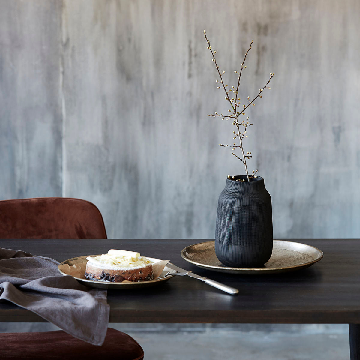 House Doctor-Tablett, Carve-H: 5 cm, Durchmesser: 38 cm