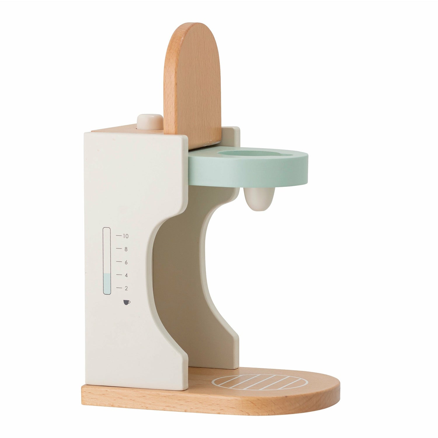 Elgo Legetøj, Kaffemaskine , Hvid, Bøg - L18xH15,5xW12 cm - BLOOMINGVILLE MINI - DesignGaragen.dk