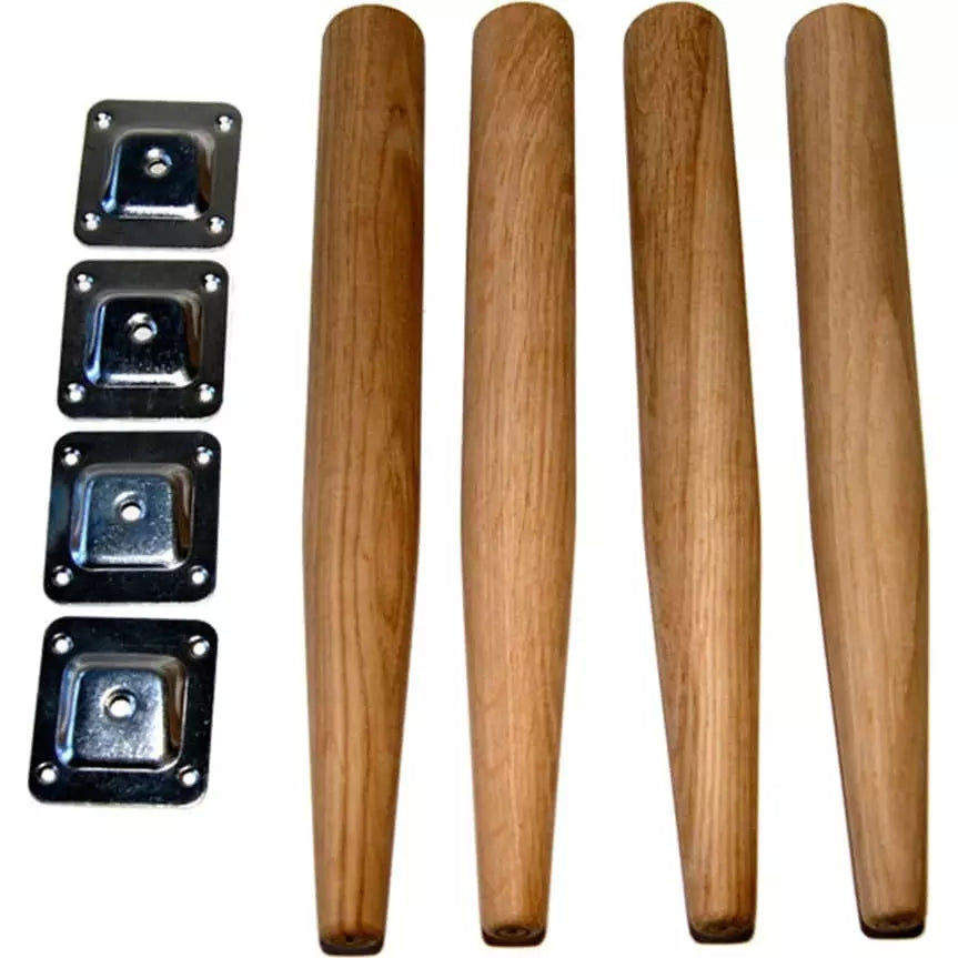 Holzbein mit Montagehalterung, Space. Durchmesser: 4 cm. H: 34 cm