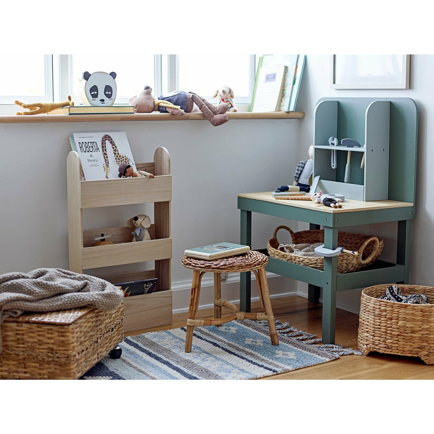 Sonne Sparebøsse, Hvid, Bøg - L14,5xH14,5xW14,5 cm - BLOOMINGVILLE MINI - DesignGaragen.dk