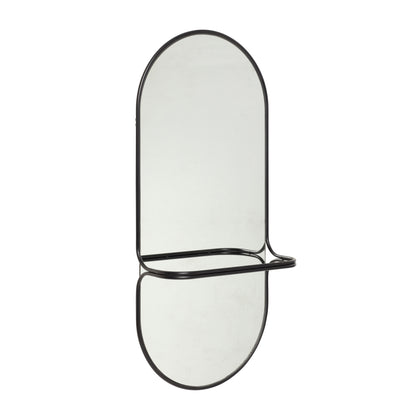 Tragen Sie den Wandspiegel schwarz - 46x21xh102cm