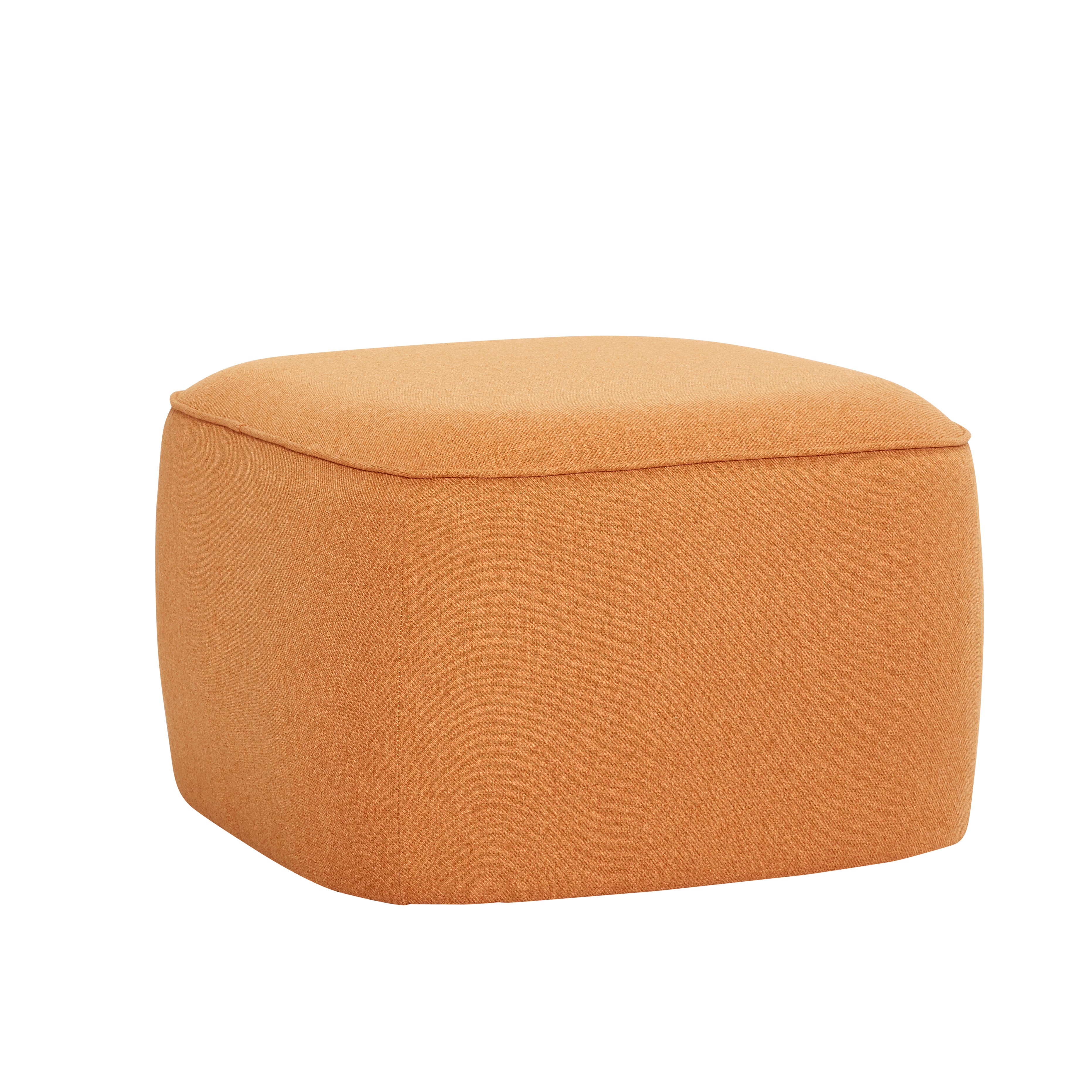 Würfel -Puff Orange - 57x57xh39cm