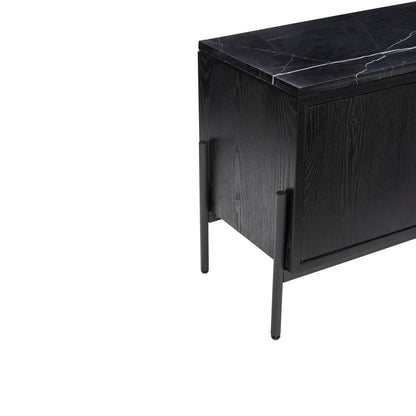Nobu Sideboard Schwarz - 120x35xh51cm