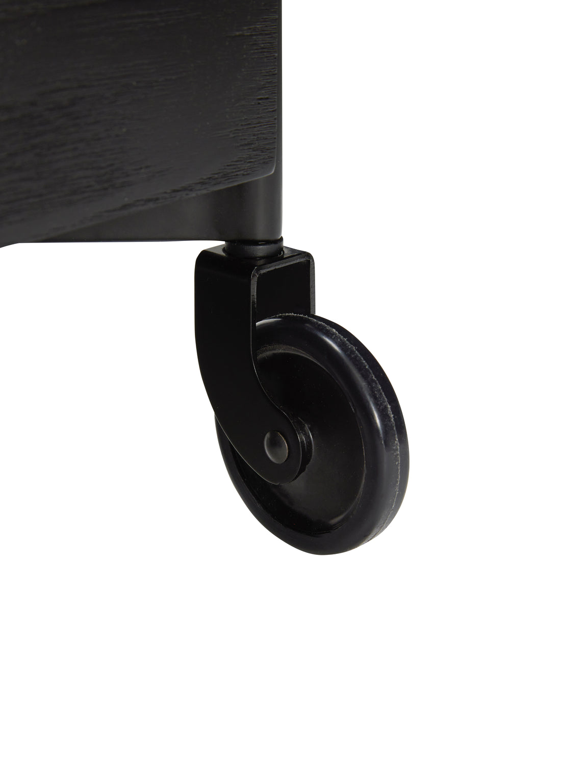 Frischer Rolltisch schwarz - 42x41xh68cm