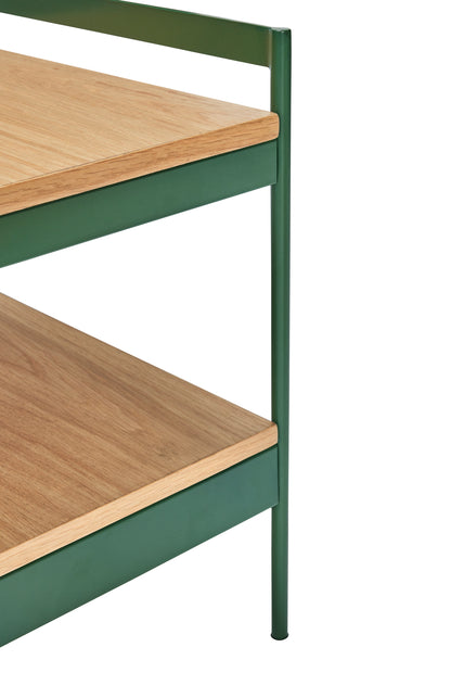 Jaunty Side Table Green/Nature - 43x43xh45cm