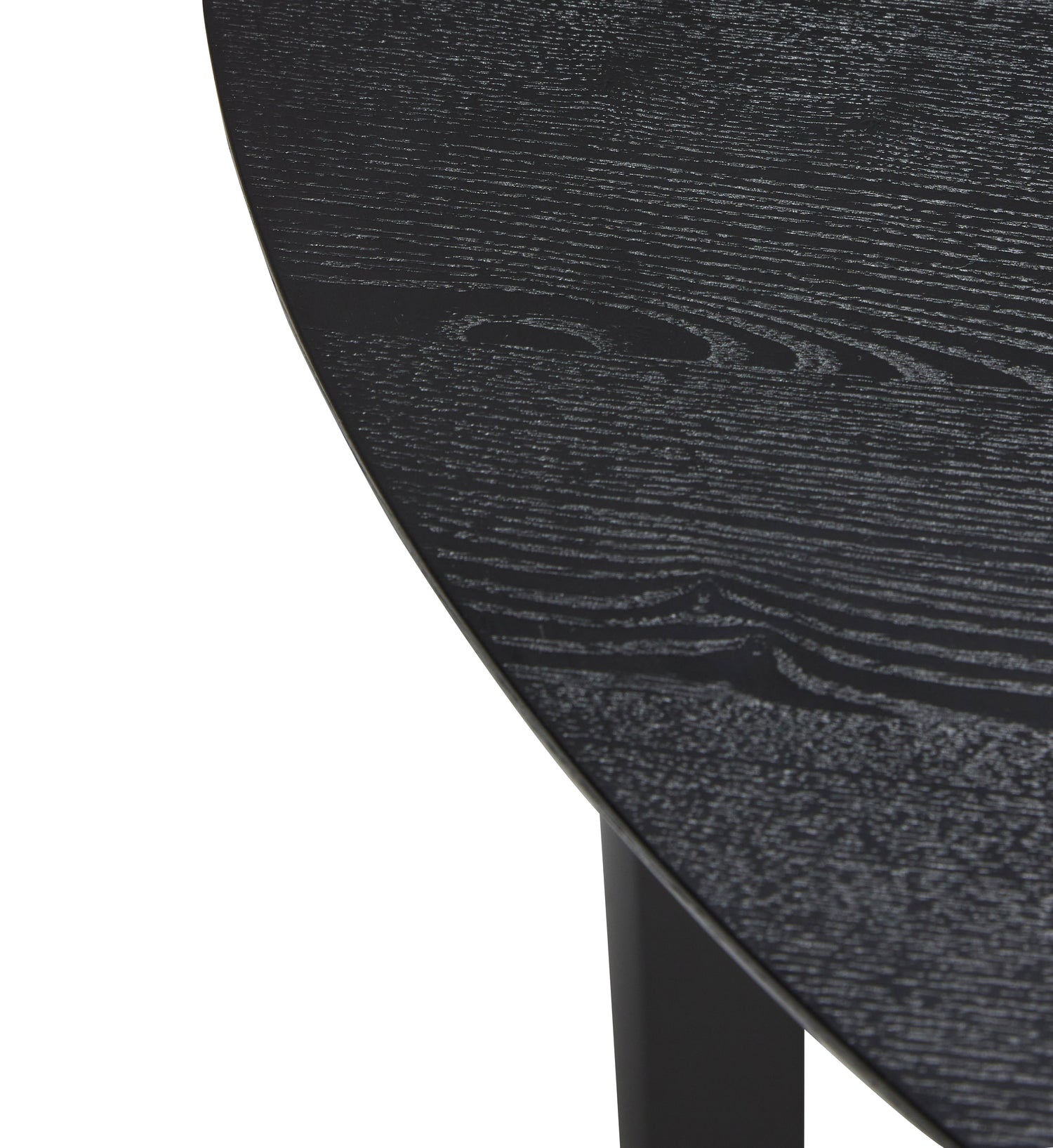 Fjord Esstisch rund klein schwarz - Ø120xh75cm